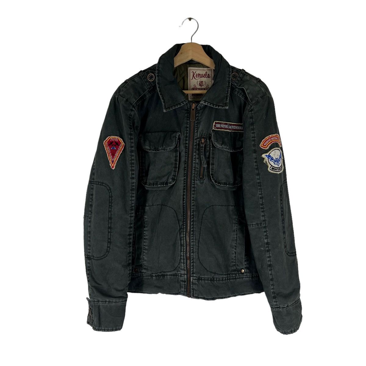 Japanese Brand VINTAGE KENUELA BOMBER JACKET CAFE RACER DESIGN Size US M / EU 48-50 / 2 - 1 Thumbnail