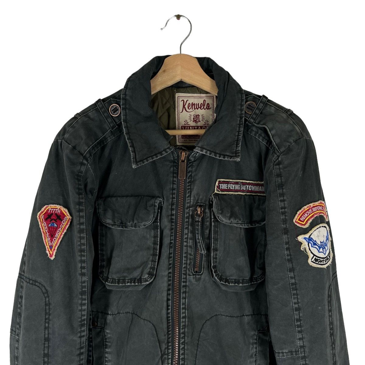Japanese Brand VINTAGE KENUELA BOMBER JACKET CAFE RACER DESIGN Size US M / EU 48-50 / 2 - 2 Thumbnail