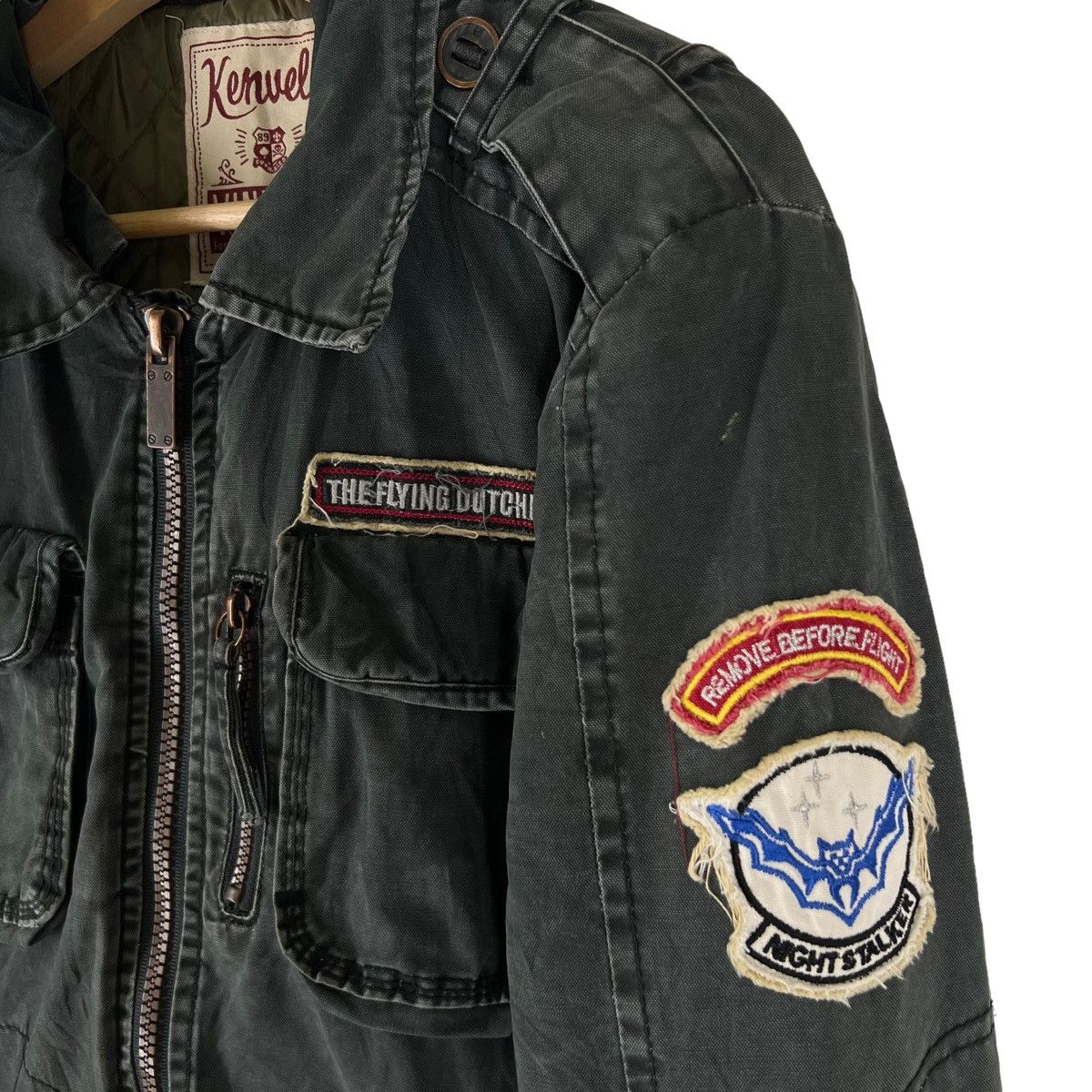Japanese Brand VINTAGE KENUELA BOMBER JACKET CAFE RACER DESIGN Size US M / EU 48-50 / 2 - 6 Thumbnail