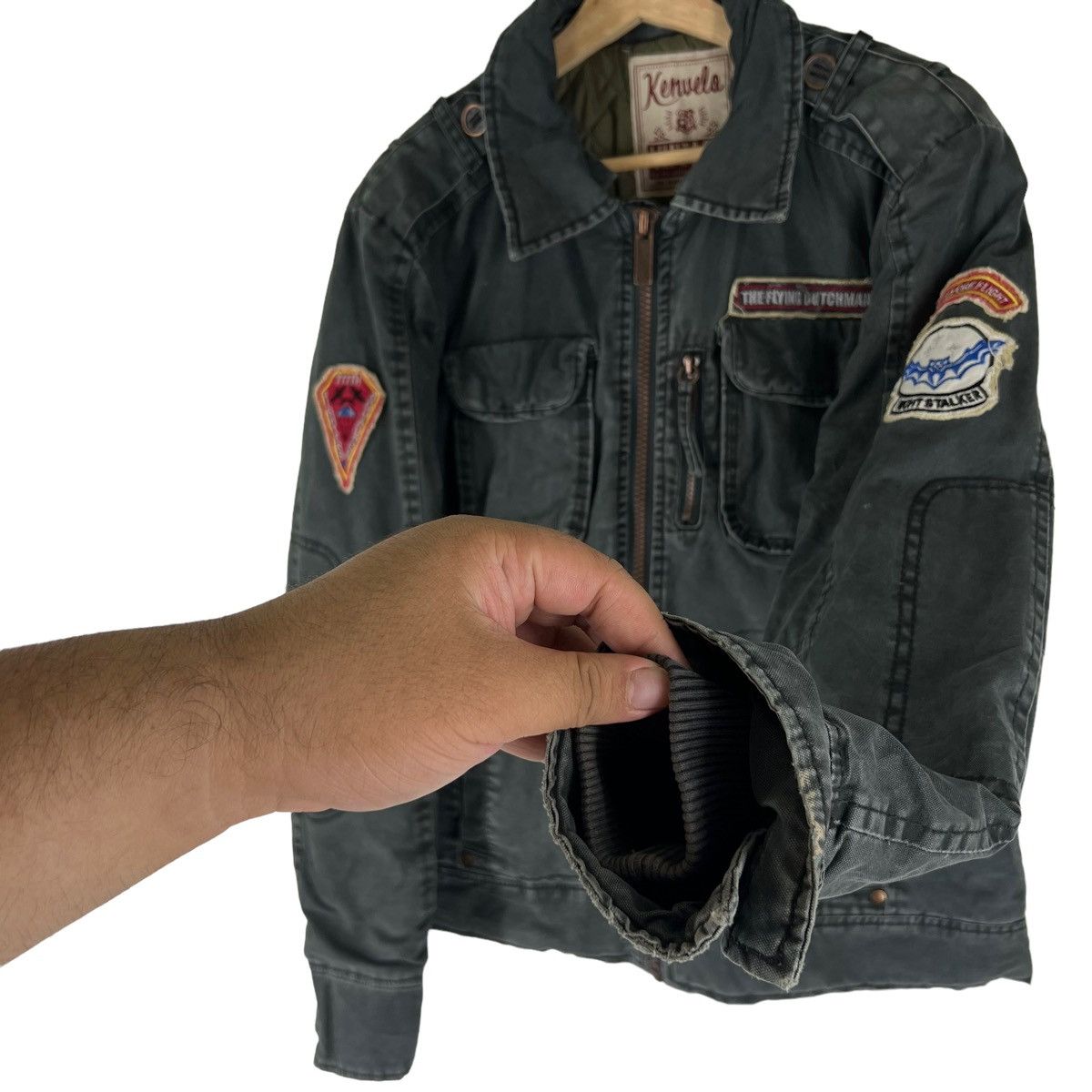 Japanese Brand VINTAGE KENUELA BOMBER JACKET CAFE RACER DESIGN Size US M / EU 48-50 / 2 - 7 Thumbnail