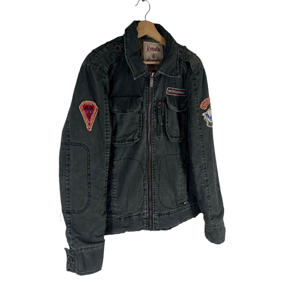 Japanese Brand VINTAGE KENUELA BOMBER JACKET CAFE RACER DESIGN Size US M / EU 48-50 / 2 - 3 Thumbnail