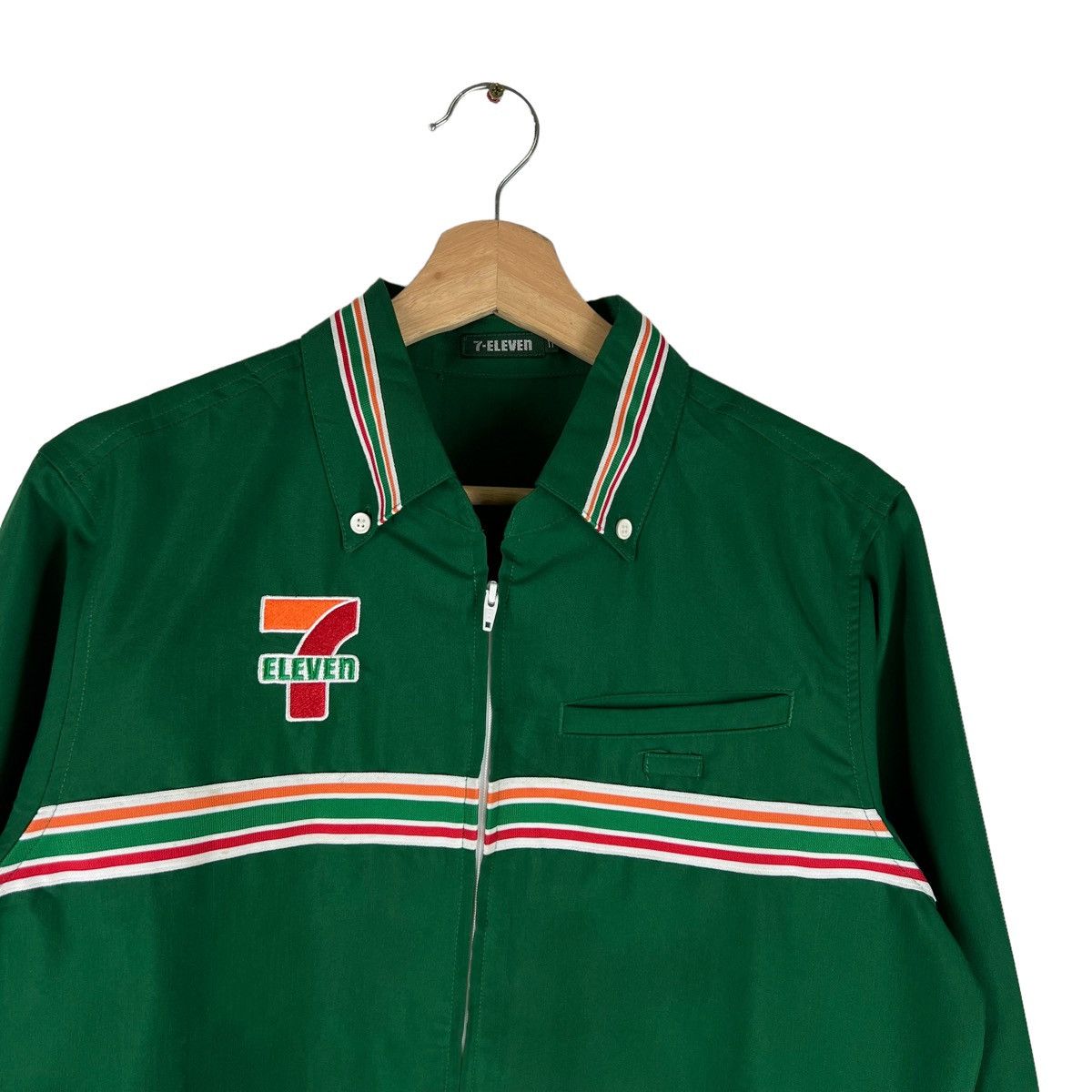 Japanese Brand VINTAGE 7 ELEVEN WORK JACKET BIG LOGO Size US M / EU 48-50 / 2 - 2 Thumbnail