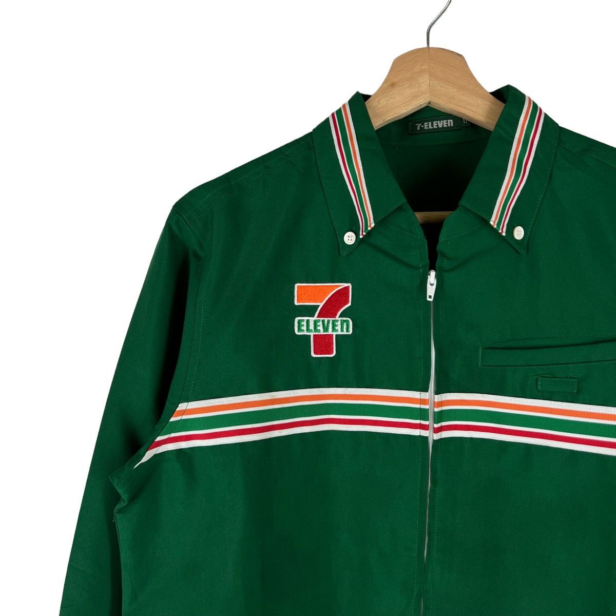 Japanese Brand VINTAGE 7 ELEVEN WORK JACKET BIG LOGO Size US M / EU 48-50 / 2 - 6 Thumbnail