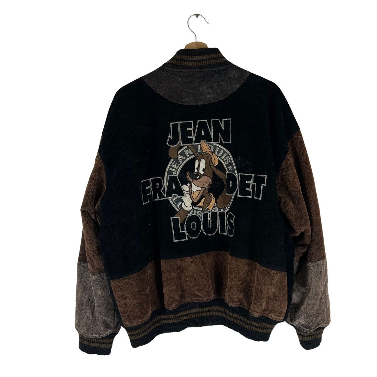 Japanese Brand VINTAGE VARSITY JACKET JEAN LOUIS PRADET SOFT LEATHER Size US L / EU 52-54 / 3 - 1 Thumbnail