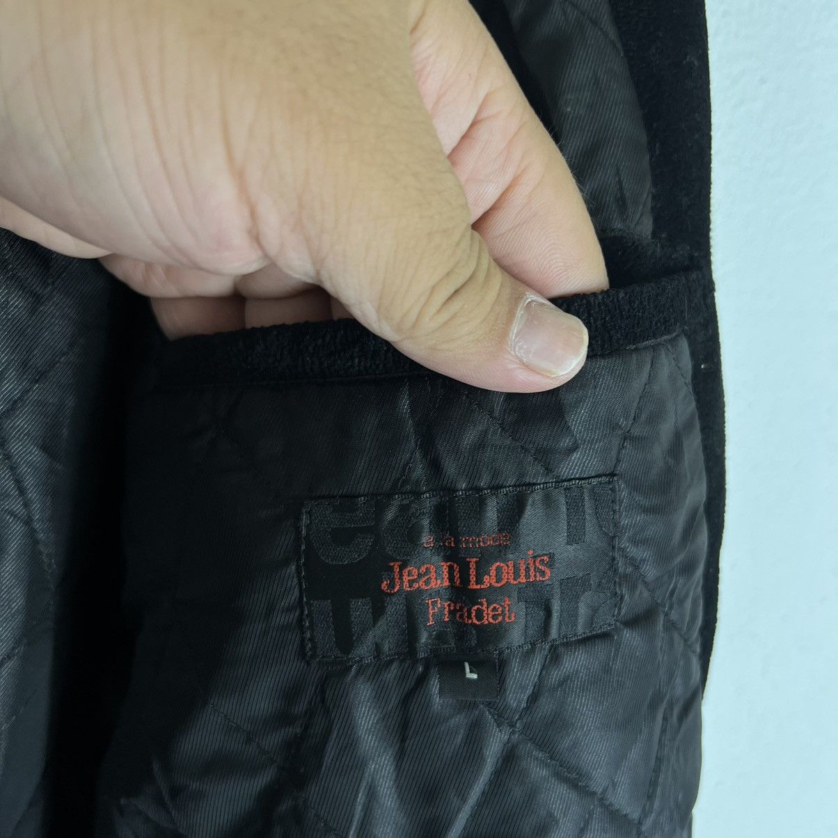 Japanese Brand VINTAGE VARSITY JACKET JEAN LOUIS PRADET SOFT LEATHER Size US L / EU 52-54 / 3 - 11 Thumbnail