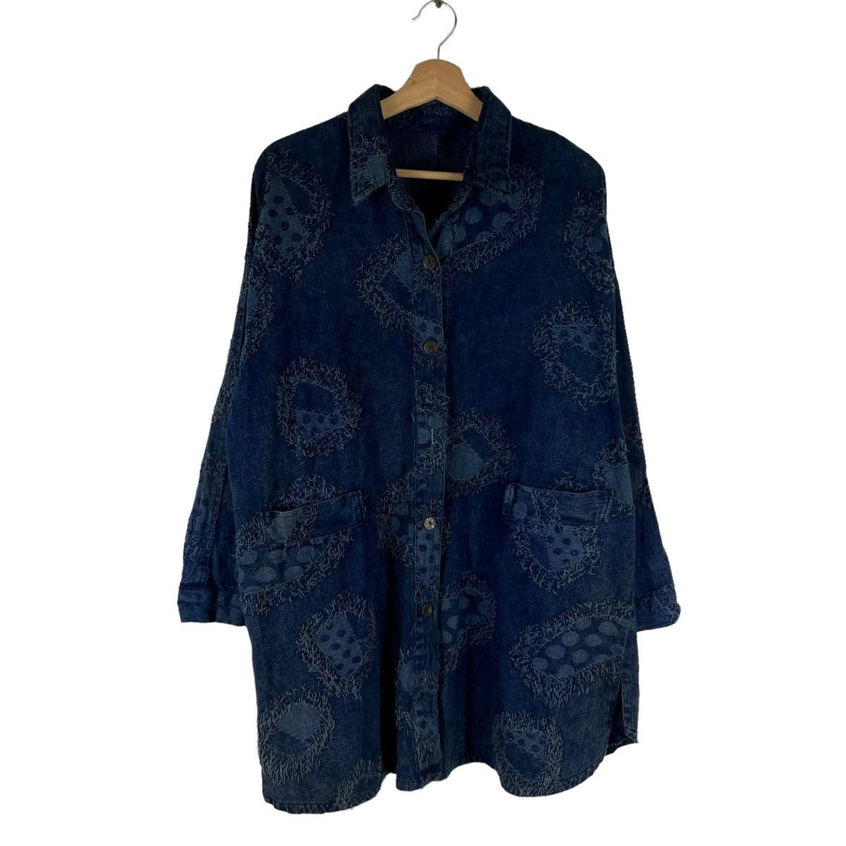 Japanese Brand VINTAGE INDIGO BLUE BLUE JAPAN DESIGN INSPIRED ISSEY MIYAKE Size US M / EU 48-50 / 2 - 1 Thumbnail