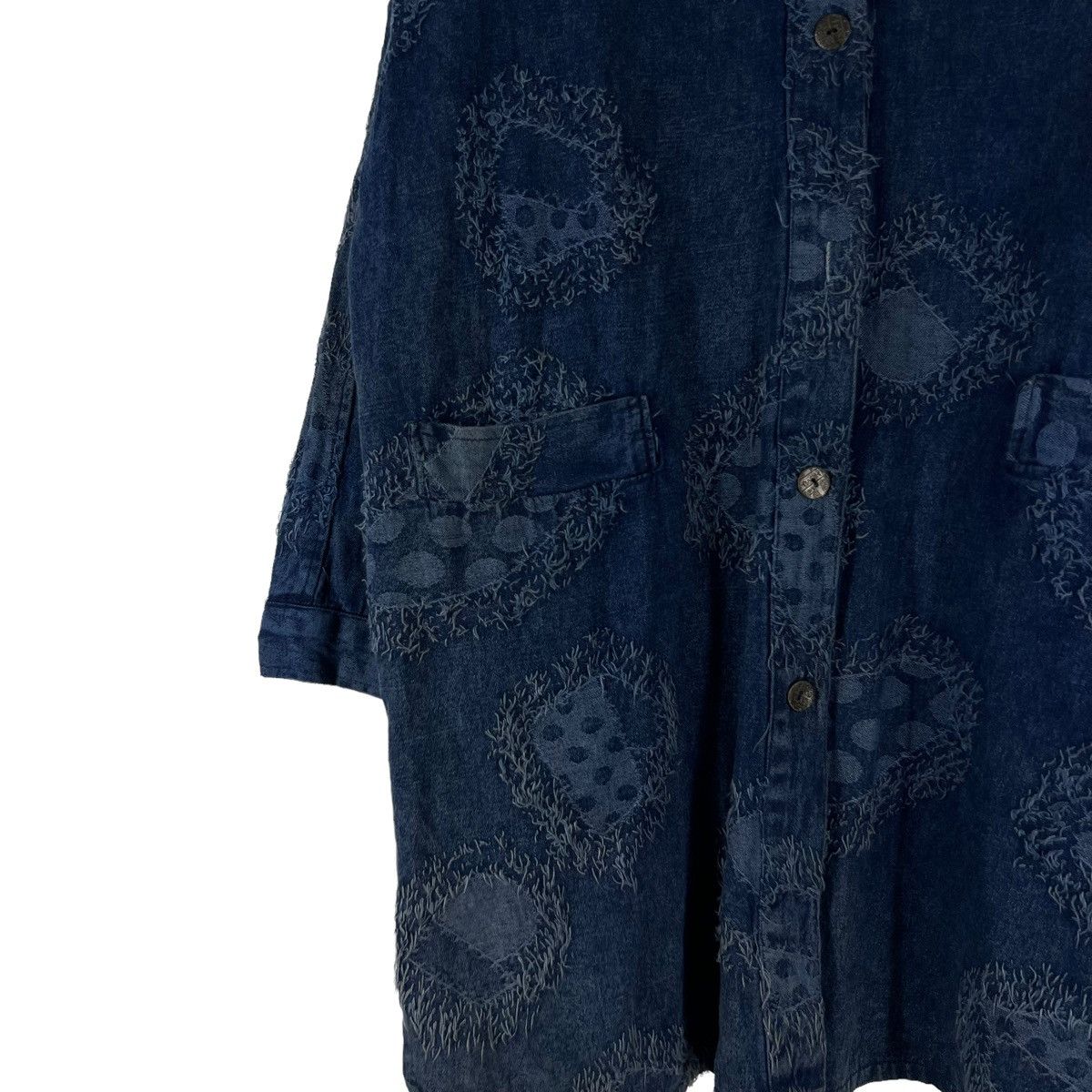 Japanese Brand VINTAGE INDIGO BLUE BLUE JAPAN DESIGN INSPIRED ISSEY MIYAKE Size US M / EU 48-50 / 2 - 3 Thumbnail