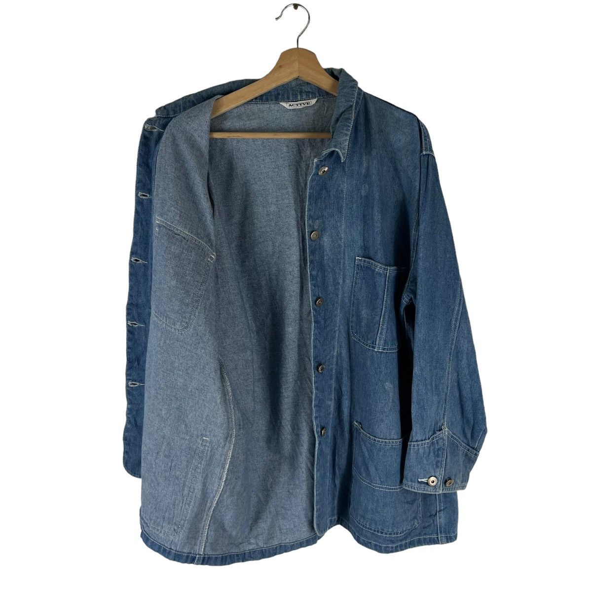 Japanese Brand VINTAGE CHORE DENIM WORK CANVAS DUCK JACKET ACTIVE JAPAN Size US M / EU 48-50 / 2 - 8 Thumbnail