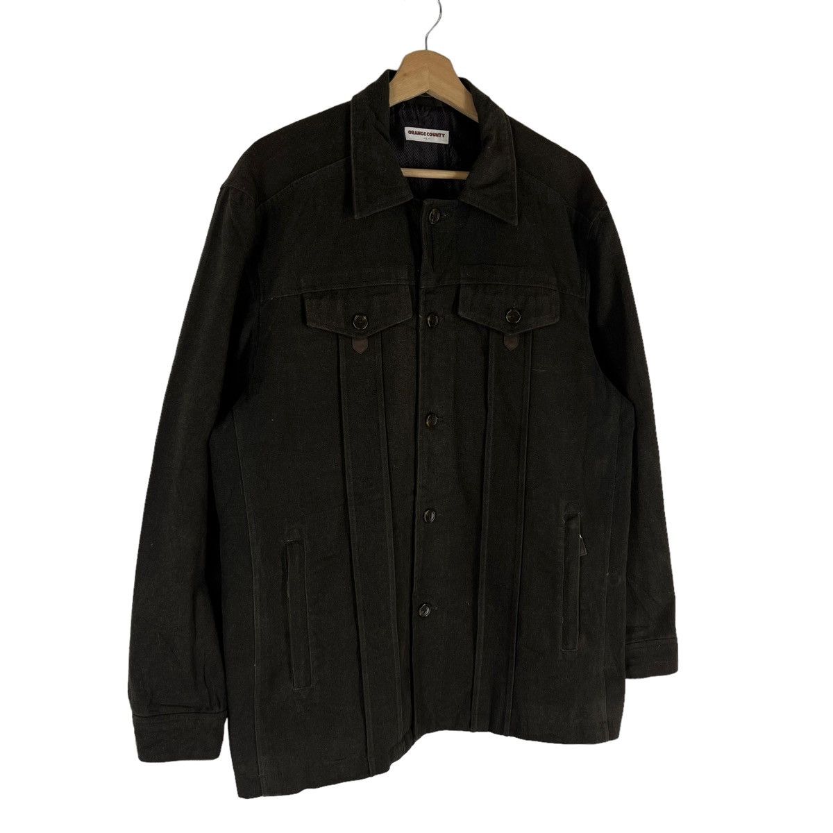 Japanese Brand VINTAGE CHORE JACKET TRUCKER ORANGE COUNTRY ISSEY MIYAKE Size US L / EU 52-54 / 3 - 2 Thumbnail