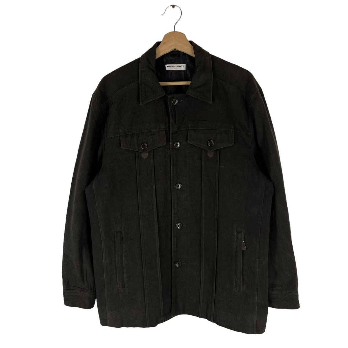 Japanese Brand VINTAGE CHORE JACKET TRUCKER ORANGE COUNTRY ISSEY MIYAKE Size US L / EU 52-54 / 3 - 1 Thumbnail