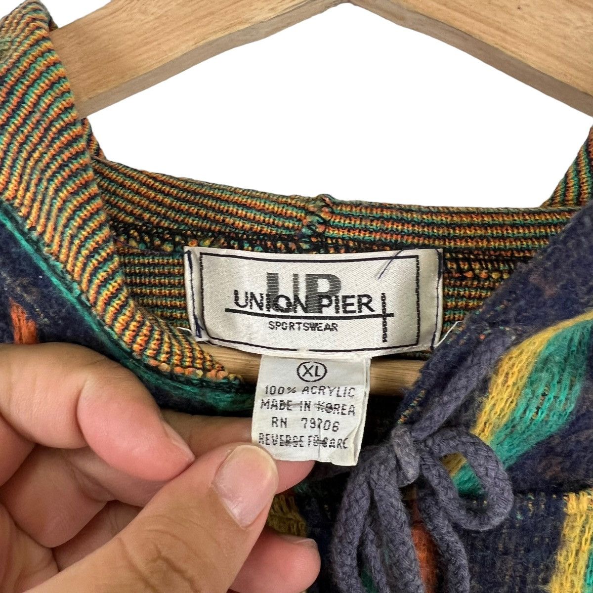 Indigo VINTAGE INDIGO STRIPED UNION PIER INDIGO DESIGN COOGI STYLE Size US XL / EU 56 / 4 - 9 Thumbnail