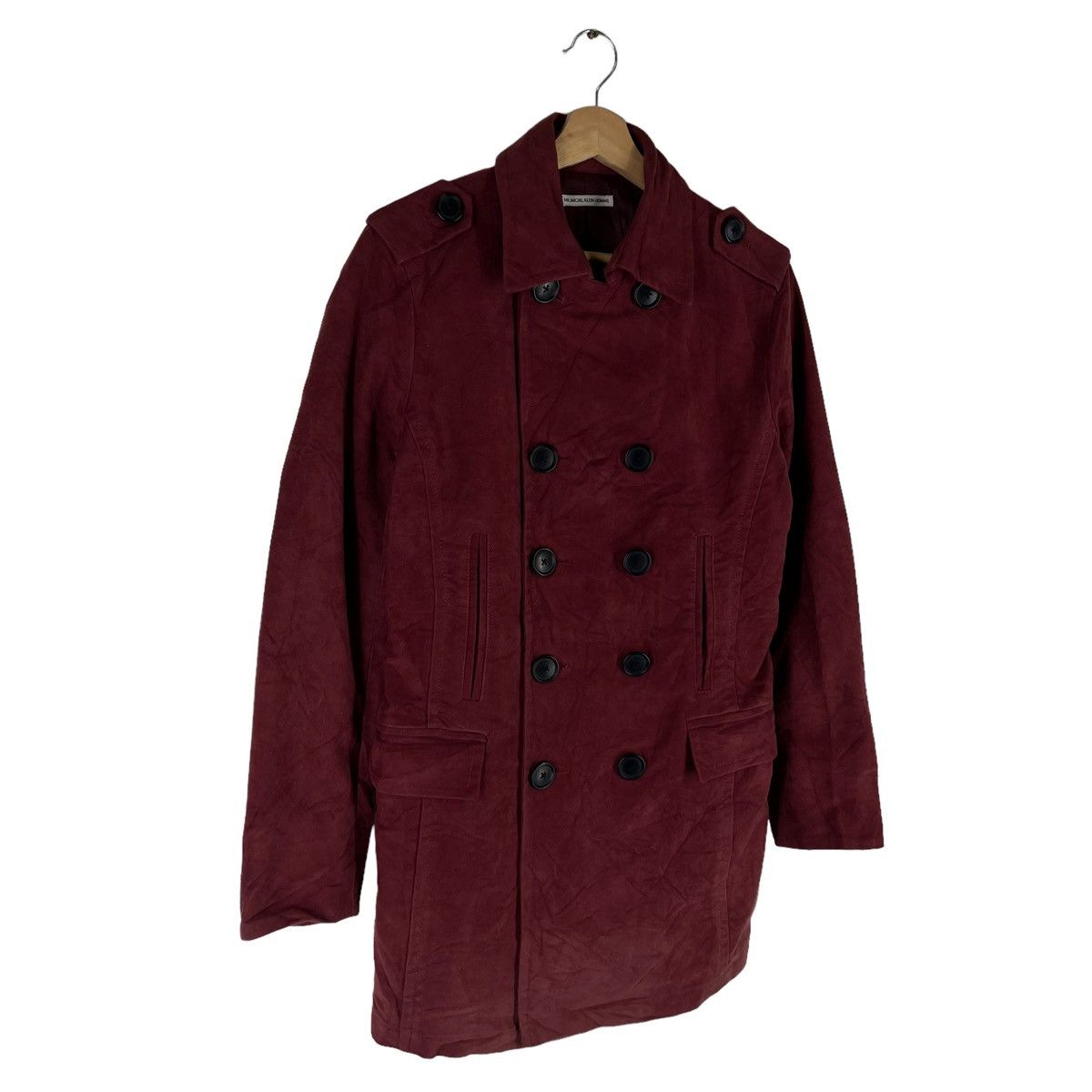 Japanese Brand VINTAGE MICHEL KLEIN HOMME DUFFLE WOOL JACKET Size US M / EU 48-50 / 2 - 3 Thumbnail