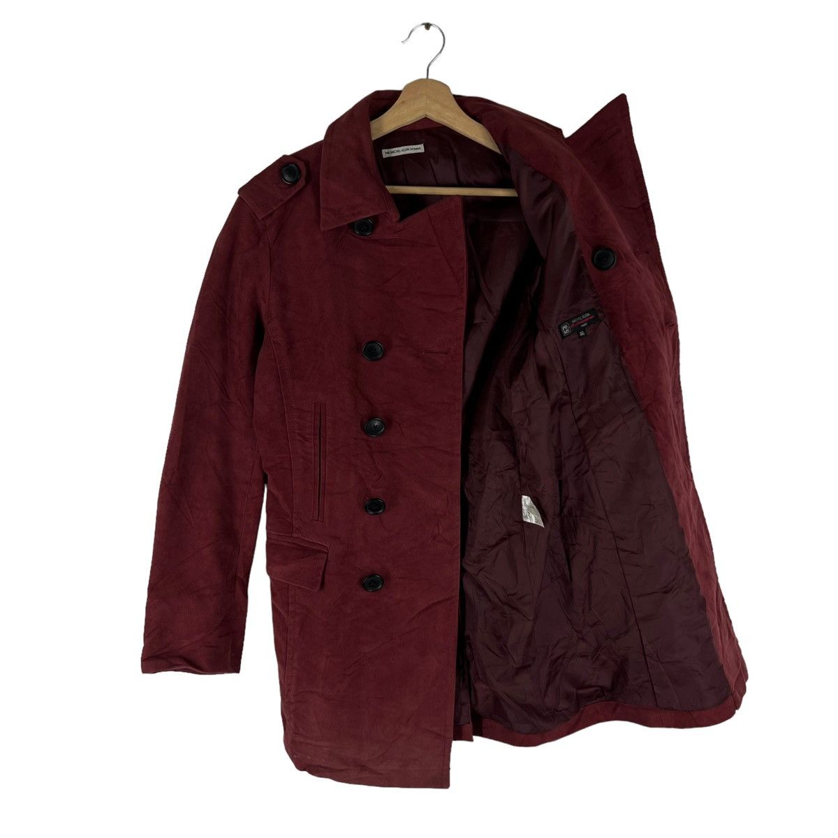 Japanese Brand VINTAGE MICHEL KLEIN HOMME DUFFLE WOOL JACKET Size US M / EU 48-50 / 2 - 8 Thumbnail