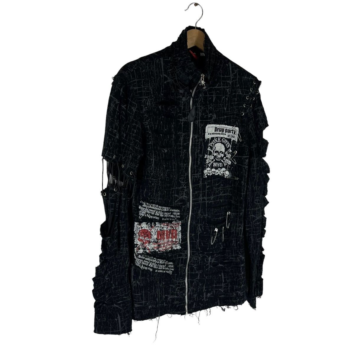 Japanese Brand RARE PUNK DESIGN DISTRESSED MAD JACKET VIVIENNE WESTWOOD Size US M / EU 48-50 / 2 - 2 Thumbnail