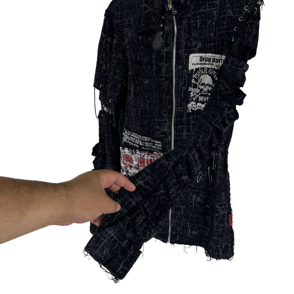 Japanese Brand RARE PUNK DESIGN DISTRESSED MAD JACKET VIVIENNE WESTWOOD Size US M / EU 48-50 / 2 - 9 Thumbnail