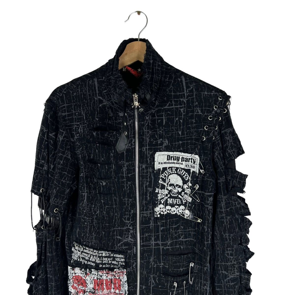 Japanese Brand RARE PUNK DESIGN DISTRESSED MAD JACKET VIVIENNE WESTWOOD Size US M / EU 48-50 / 2 - 3 Thumbnail