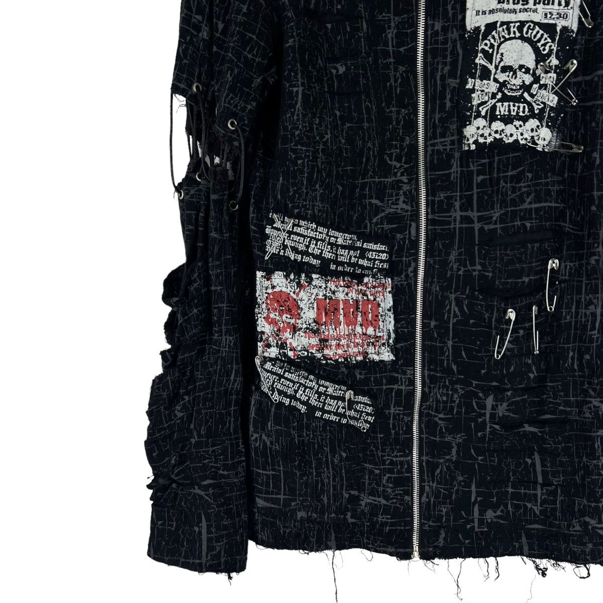 Japanese Brand RARE PUNK DESIGN DISTRESSED MAD JACKET VIVIENNE WESTWOOD Size US M / EU 48-50 / 2 - 5 Thumbnail