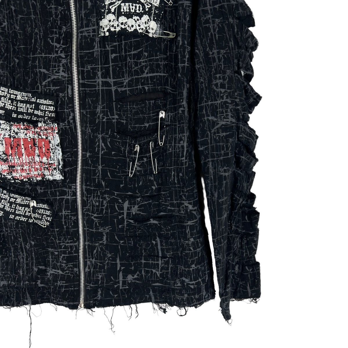 Japanese Brand RARE PUNK DESIGN DISTRESSED MAD JACKET VIVIENNE WESTWOOD Size US M / EU 48-50 / 2 - 6 Thumbnail