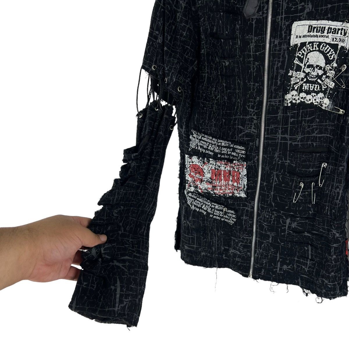 Japanese Brand RARE PUNK DESIGN DISTRESSED MAD JACKET VIVIENNE WESTWOOD Size US M / EU 48-50 / 2 - 8 Thumbnail