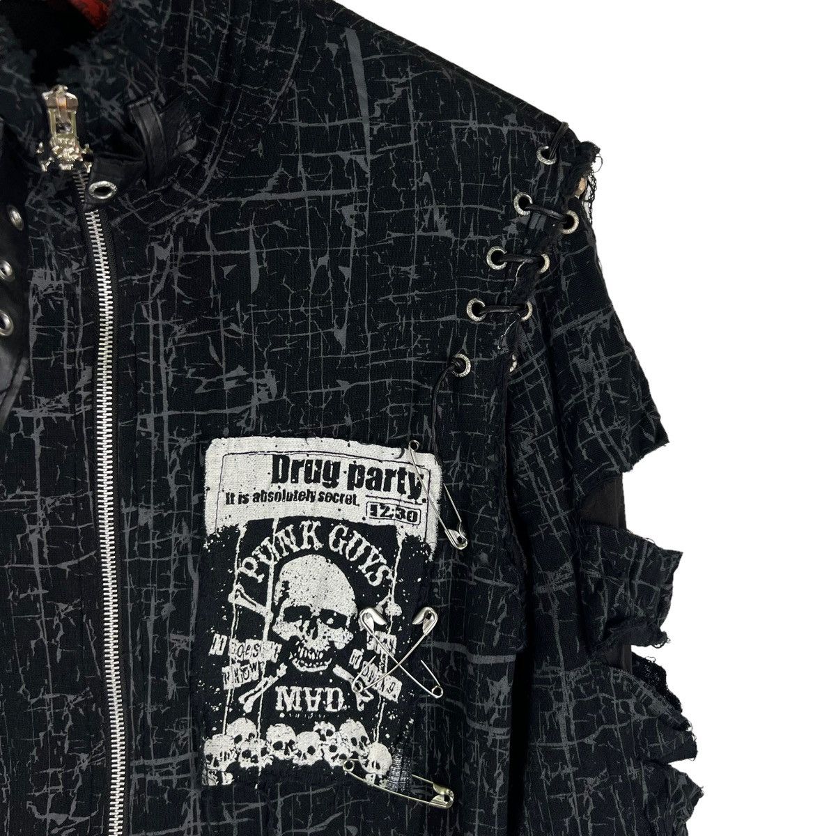 Japanese Brand RARE PUNK DESIGN DISTRESSED MAD JACKET VIVIENNE WESTWOOD Size US M / EU 48-50 / 2 - 4 Thumbnail