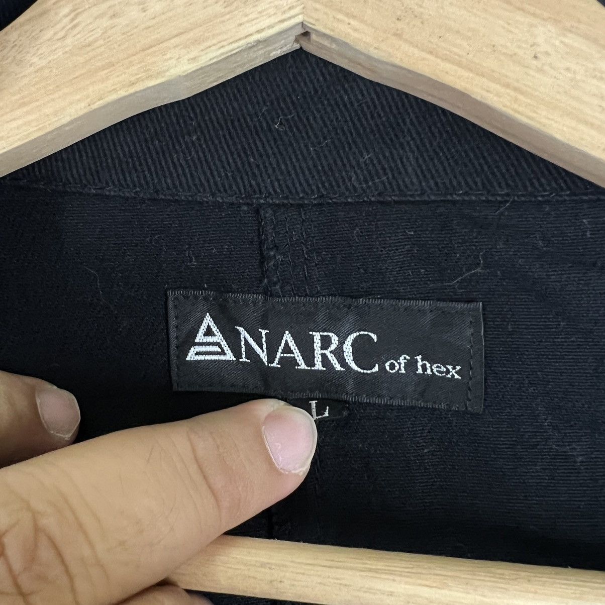Japanese Brand RARE ANARC OF HEX CHORE JACKET PUNK DESIGN BIG LOGO Size US L / EU 52-54 / 3 - 11 Thumbnail