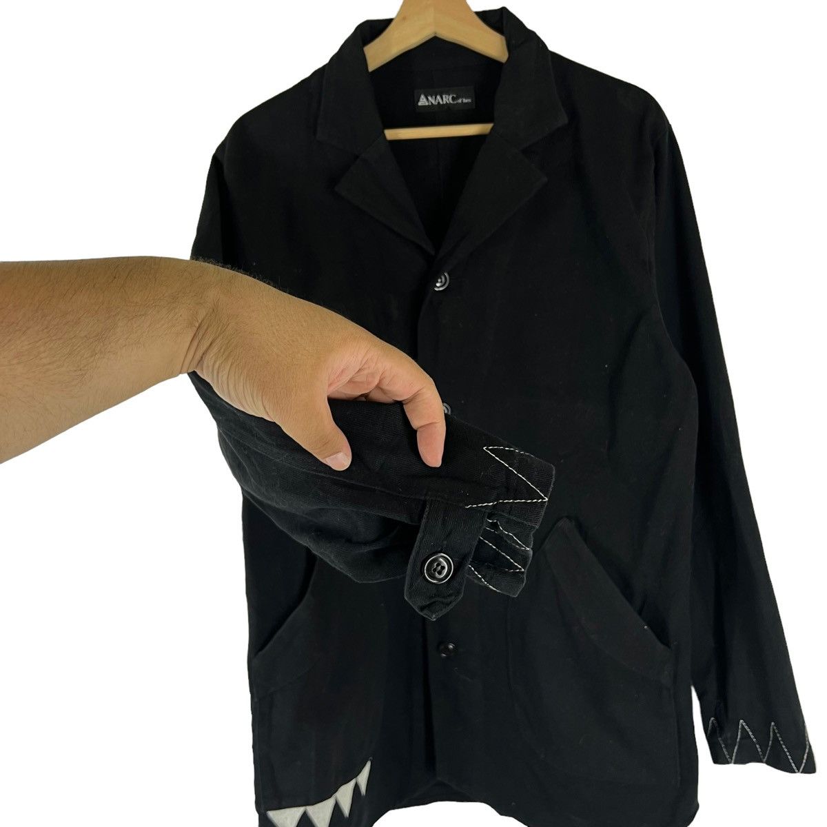 Japanese Brand RARE ANARC OF HEX CHORE JACKET PUNK DESIGN BIG LOGO Size US L / EU 52-54 / 3 - 5 Thumbnail