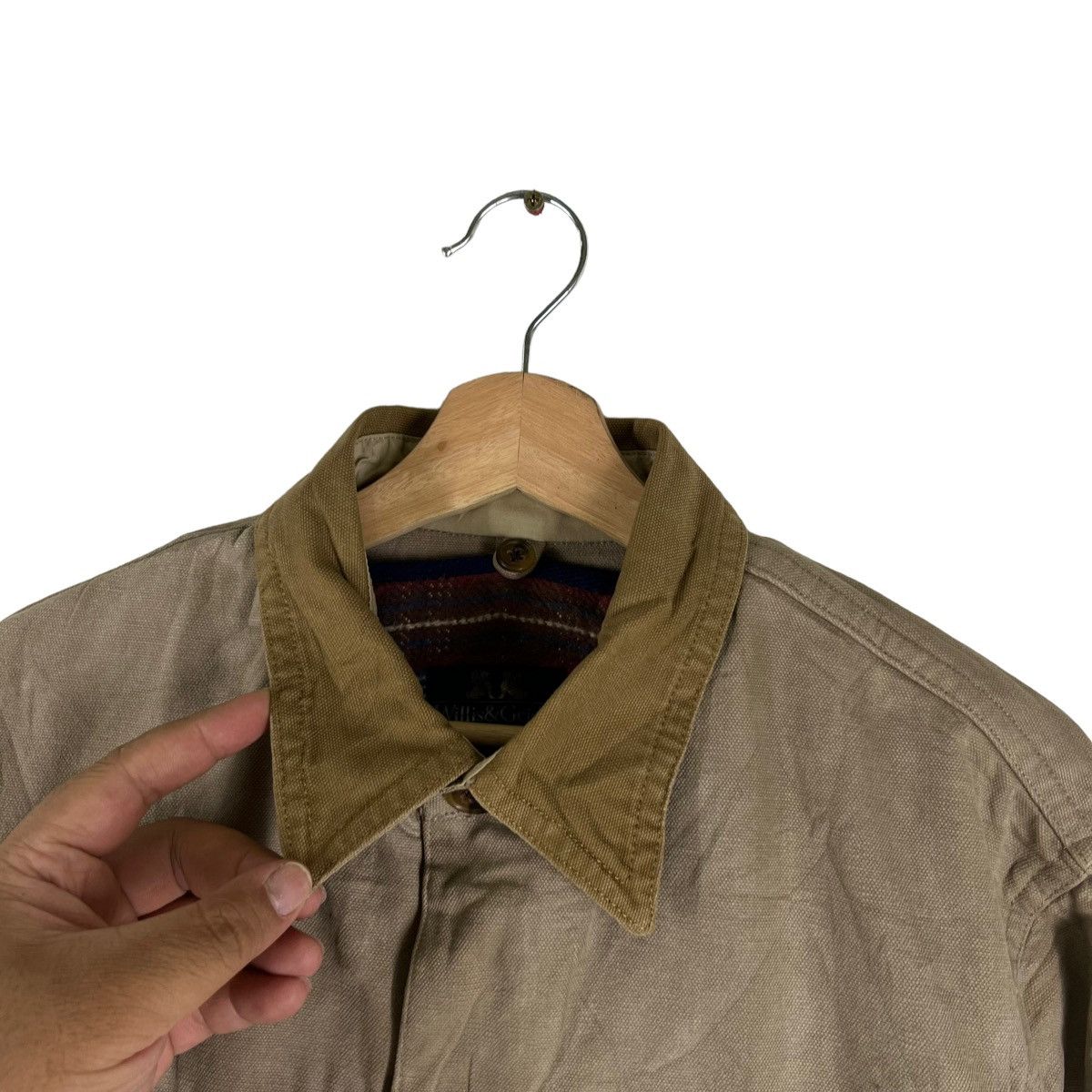 Japanese Brand VINTAGE CHORE WORK JACKET WILLIS & GREIGER BLANKET LINING Size US L / EU 52-54 / 3 - 9 Thumbnail