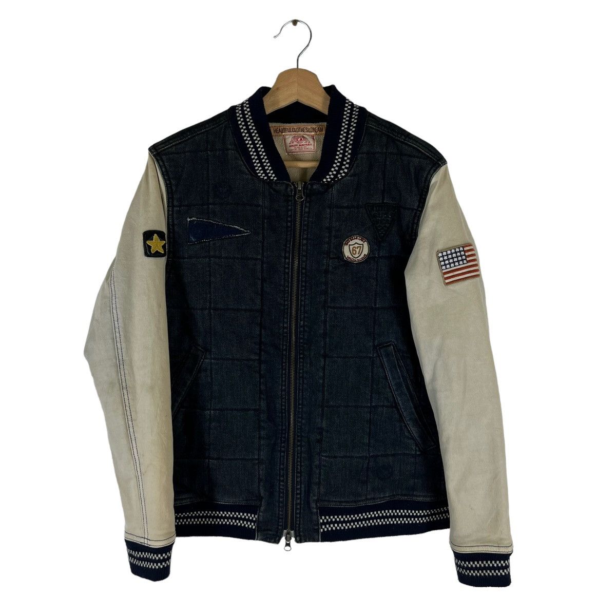 Japanese Brand VINTAGE VARSITY JACKET KRIFF MAYER JAPAN HYSTERIC GLAMOUR Size US M / EU 48-50 / 2 - 1 Thumbnail
