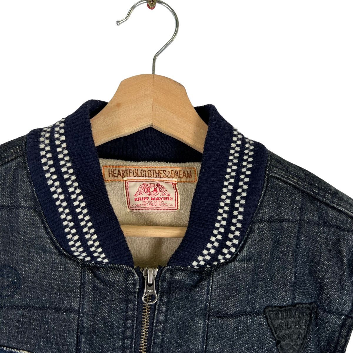 Japanese Brand VINTAGE VARSITY JACKET KRIFF MAYER JAPAN HYSTERIC GLAMOUR Size US M / EU 48-50 / 2 - 3 Thumbnail