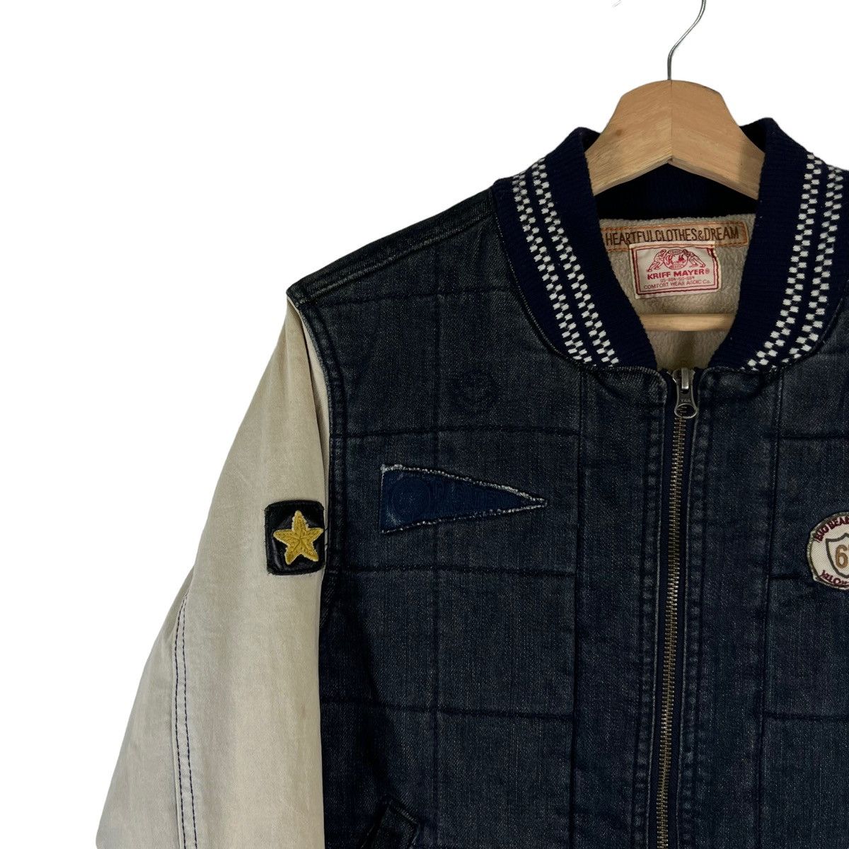 Japanese Brand VINTAGE VARSITY JACKET KRIFF MAYER JAPAN HYSTERIC GLAMOUR Size US M / EU 48-50 / 2 - 4 Thumbnail
