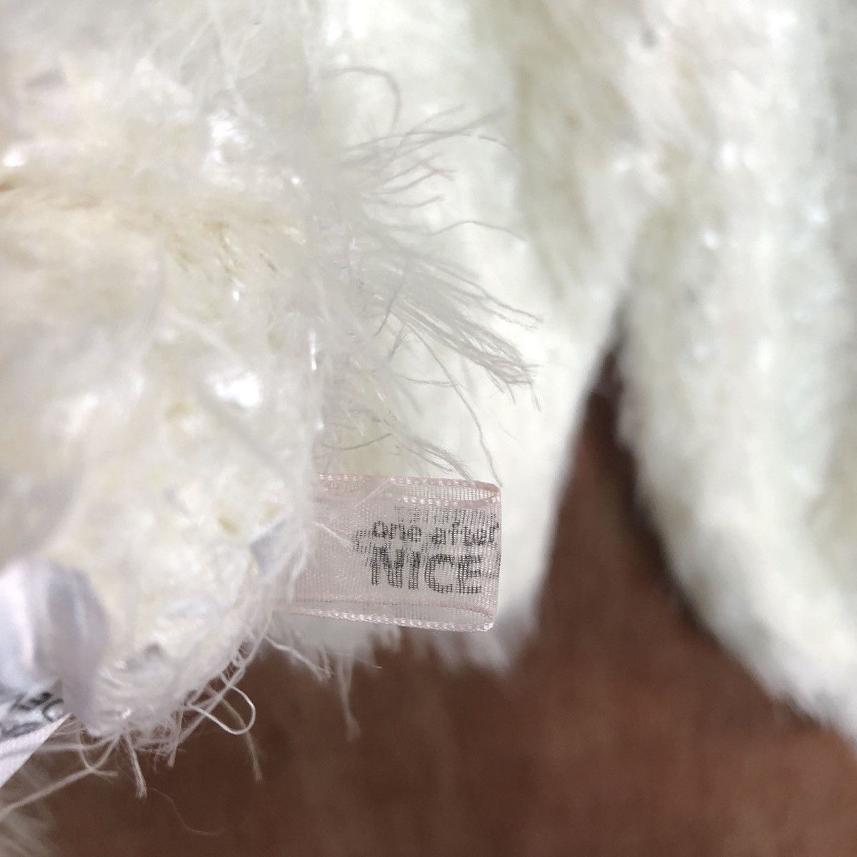 Aran Isles Knitwear × Homespun Knitwear × Japanese Brand Nice Claup White Mohair Shag Shaggy Knitwear Size US M / EU 48-50 / 2 - 11 Thumbnail