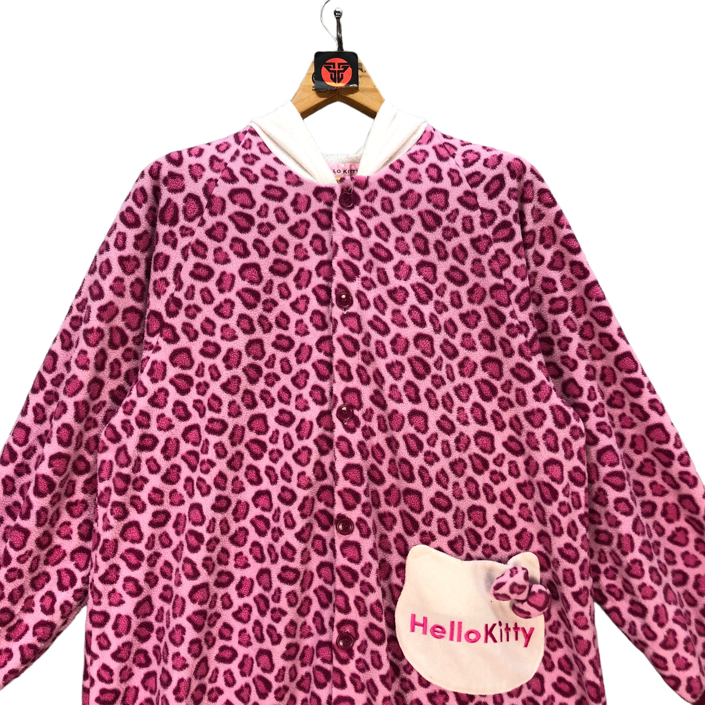 Japanese Brand VINTAGE HELLO KITTY COSTUME FLEECE #7144-112 Size US 36 / EU 52 - 2 Thumbnail