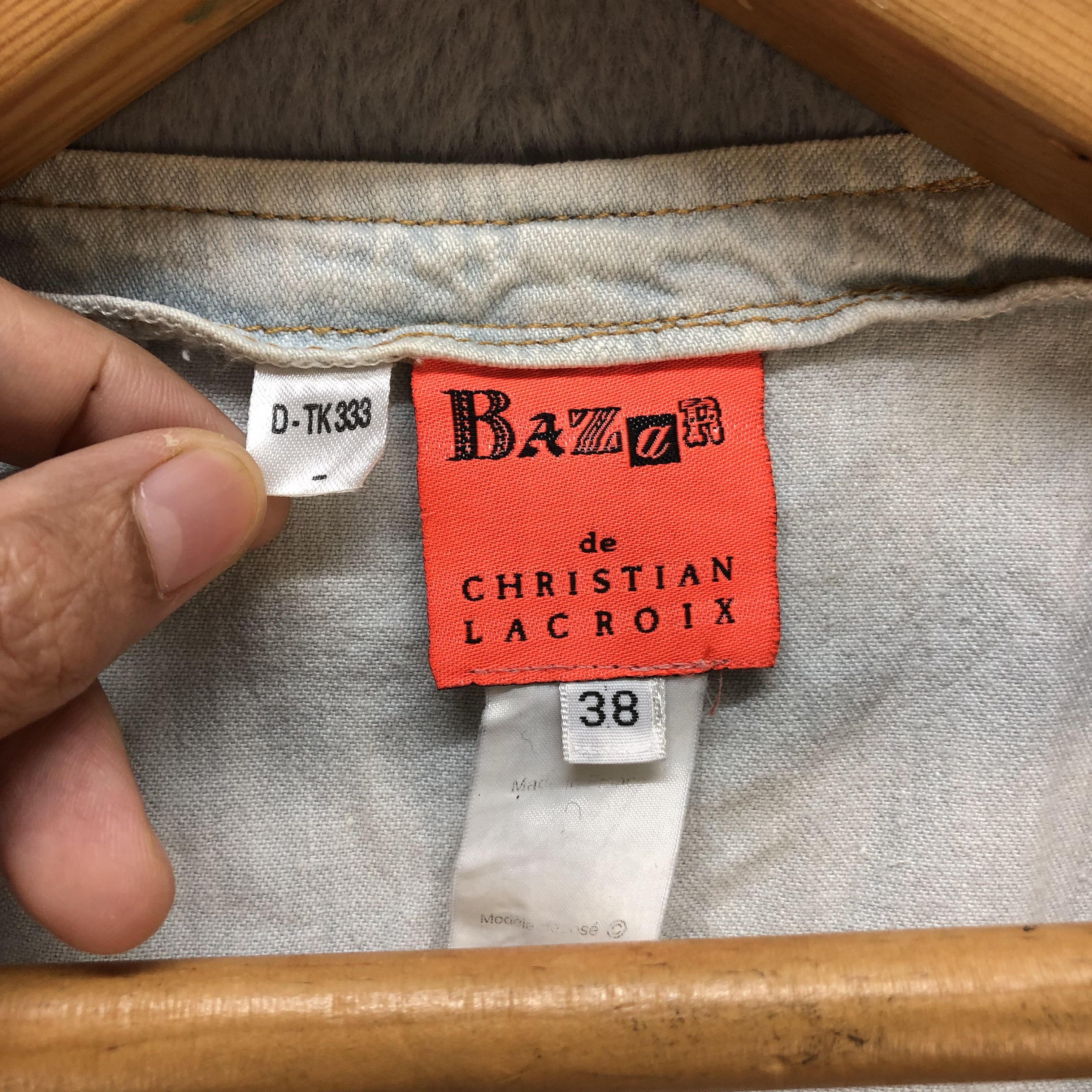 Christian Lacroix BAZAR DE CHRISTIAN LACROIX LIGHT WASH DENIM DRESS #7146-112 Size S / US 4 / IT 40 - 6 Thumbnail