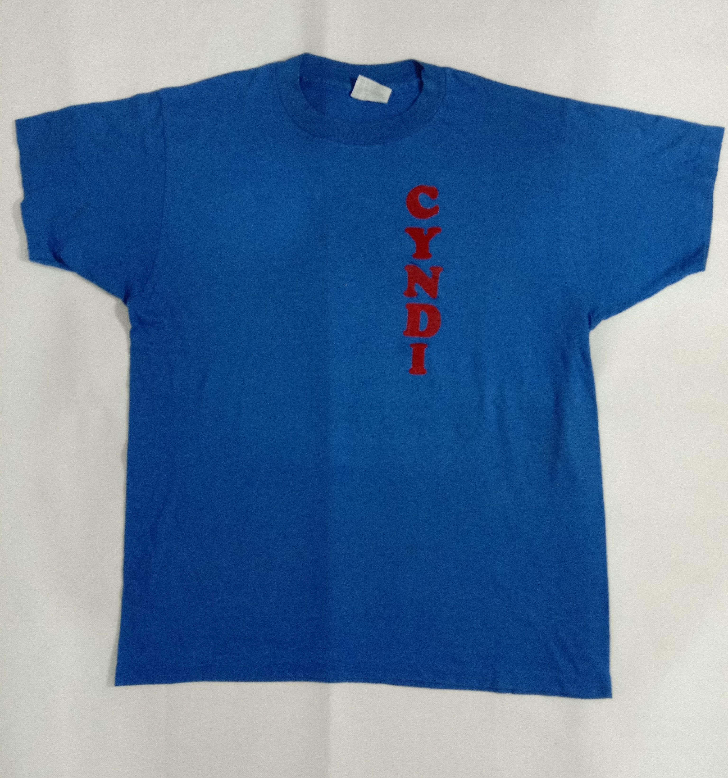 Hanes Vintage 80s 50/50 Paper Thin Hanes USA 'CYNDI' Size US M / EU 48-50 / 2 - 1 Thumbnail
