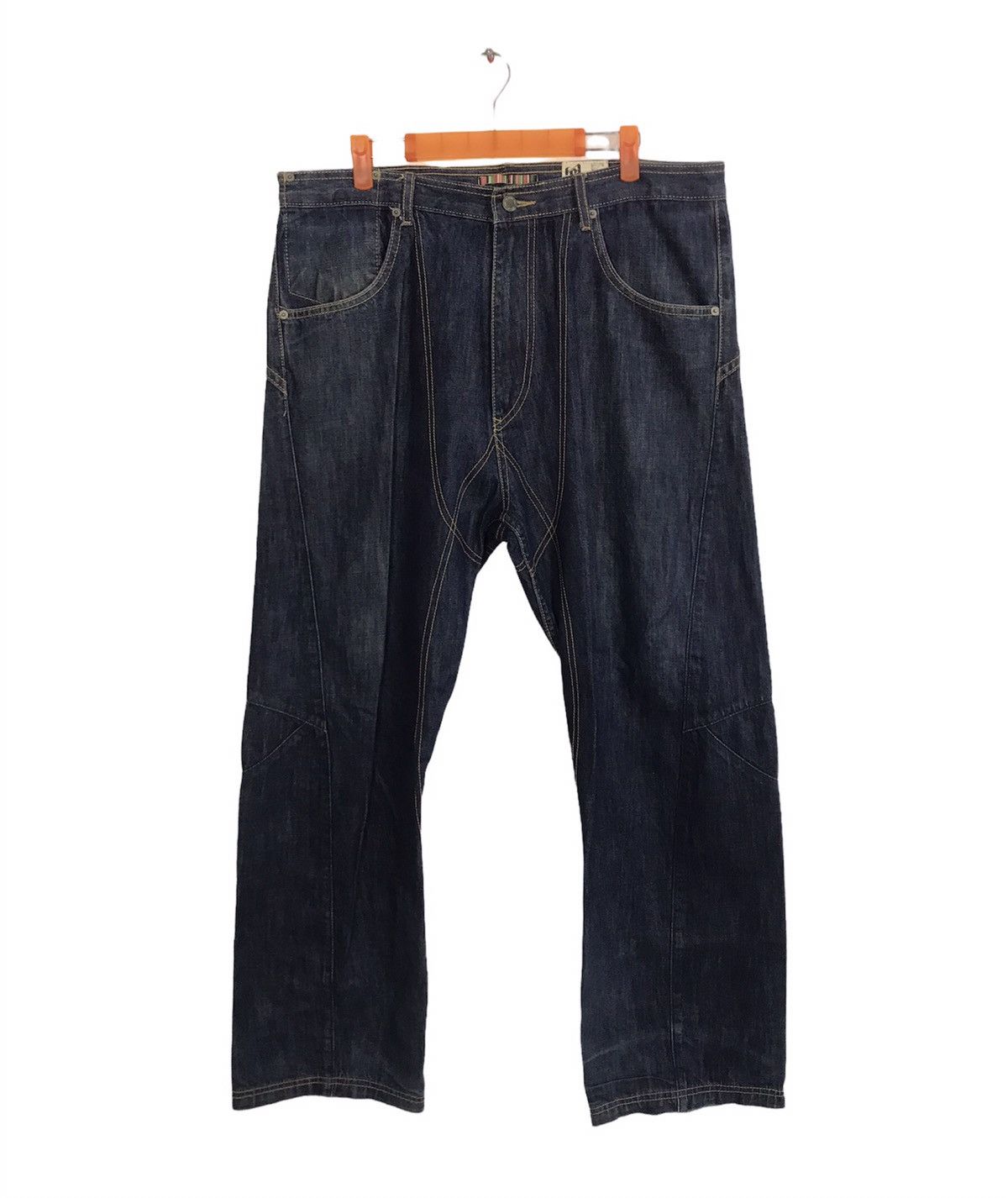 Japanese Brand Active Urban Wear Balance wear Double Knee Denim Jeans Size US 36 / EU 52 - 1 Thumbnail