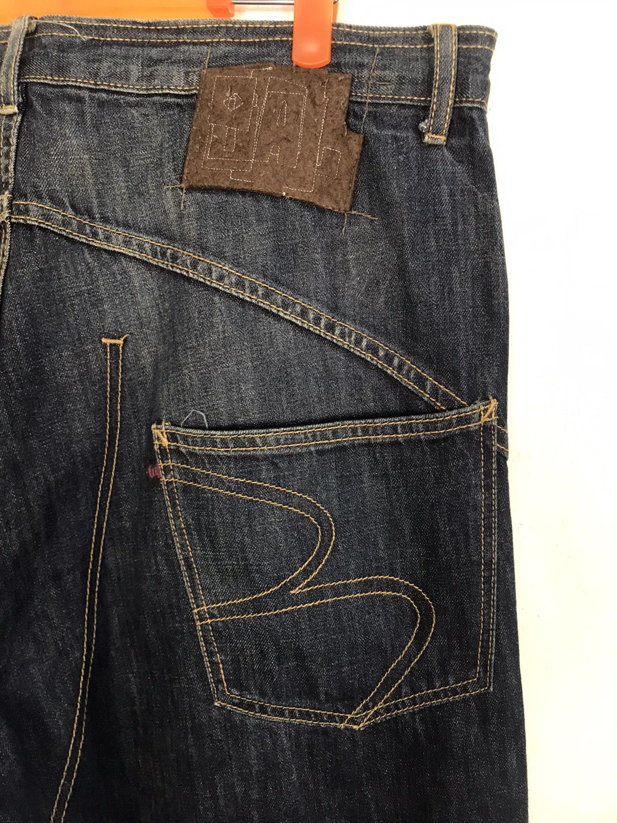 Japanese Brand Active Urban Wear Balance wear Double Knee Denim Jeans Size US 36 / EU 52 - 7 Thumbnail