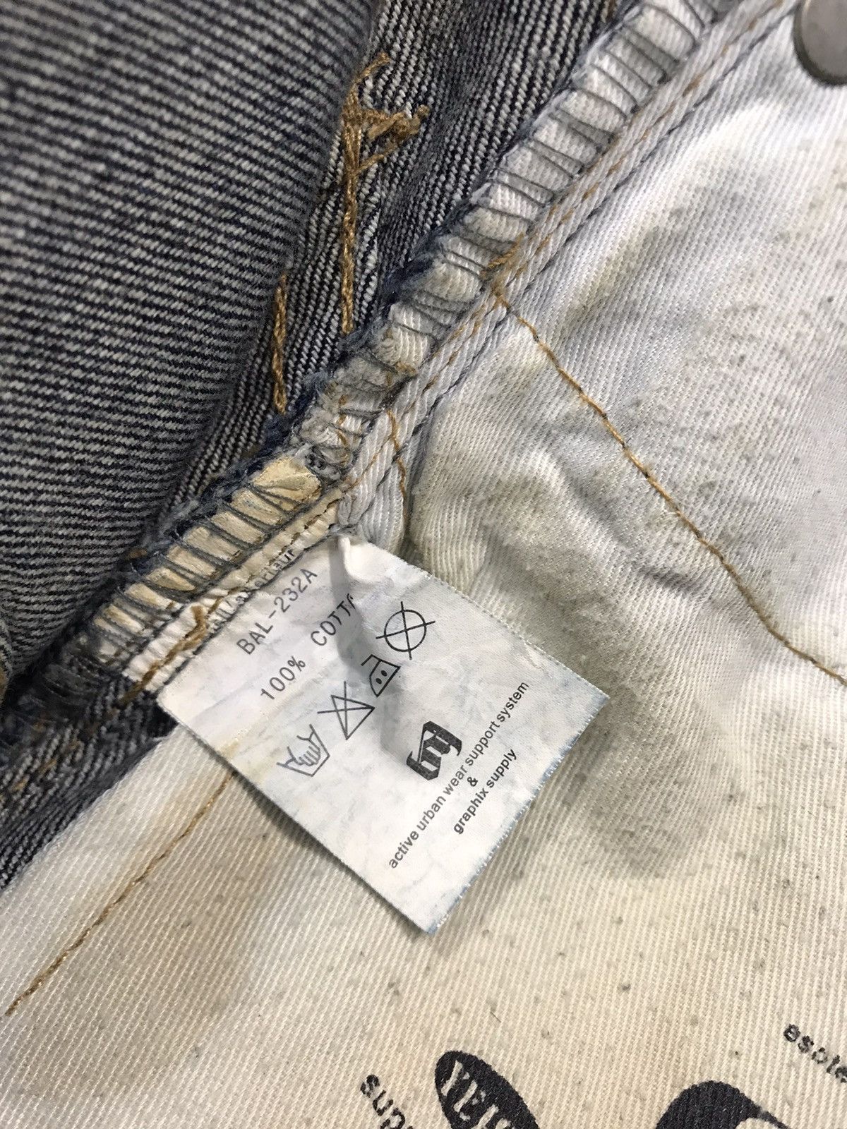Japanese Brand Active Urban Wear Balance wear Double Knee Denim Jeans Size US 36 / EU 52 - 12 Thumbnail