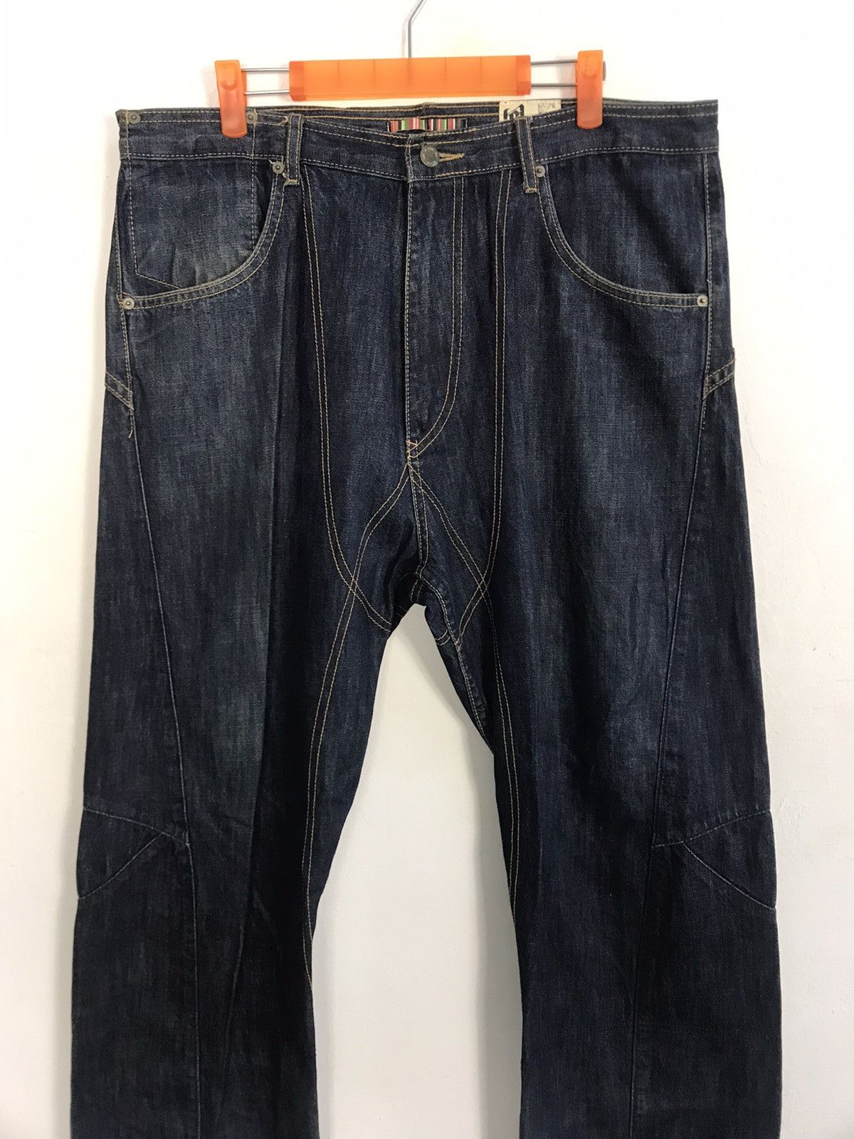 Japanese Brand Active Urban Wear Balance wear Double Knee Denim Jeans Size US 36 / EU 52 - 3 Thumbnail