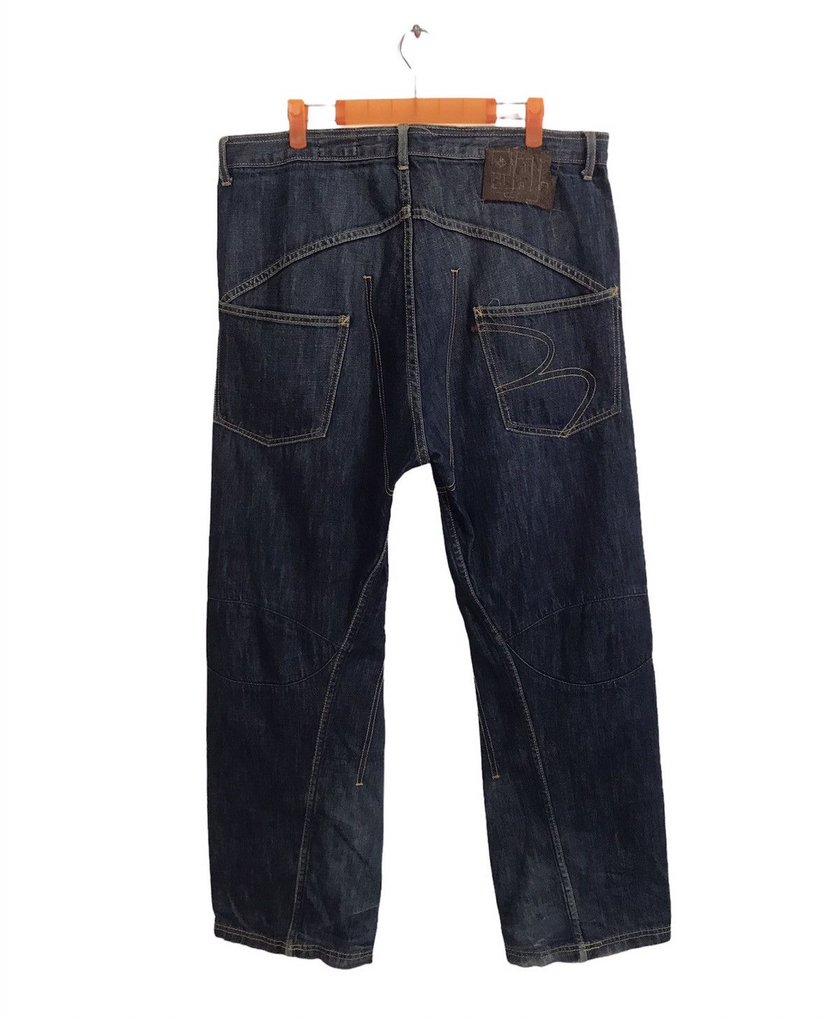 Japanese Brand Active Urban Wear Balance wear Double Knee Denim Jeans Size US 36 / EU 52 - 2 Thumbnail