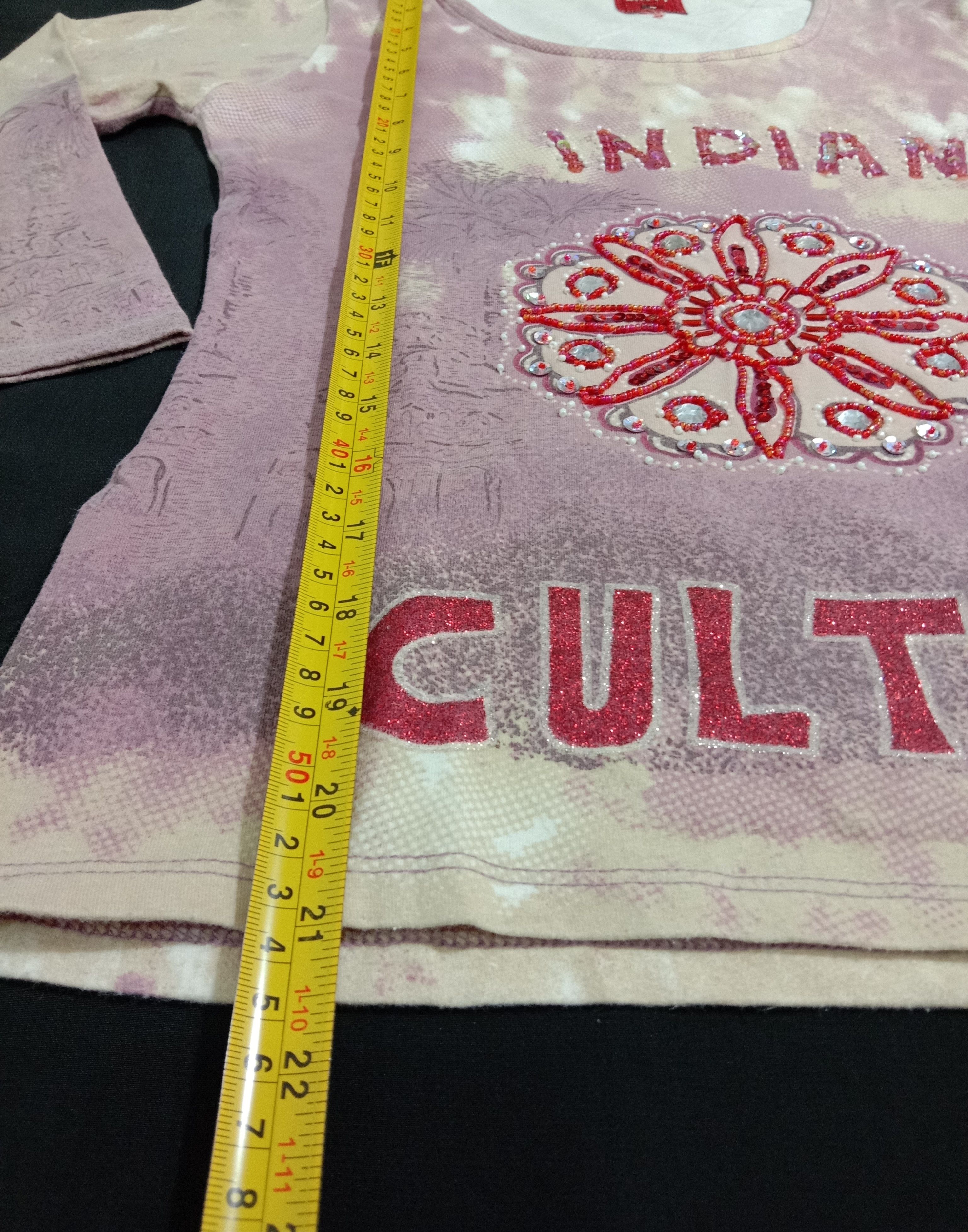 Designer Branded MISS SIXTY Basic Italy Indian Culture Top Size XS / US 0-2 / IT 36-38 - 6 Thumbnail