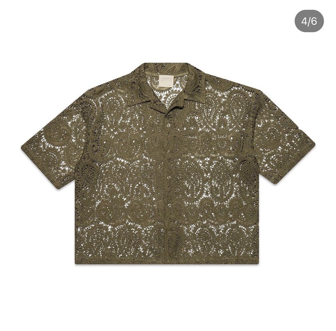 Japanese Brand × Vintage Paisley Button Up Shirt XL Olive Size US XL / EU 56 / 4 - 1 Thumbnail