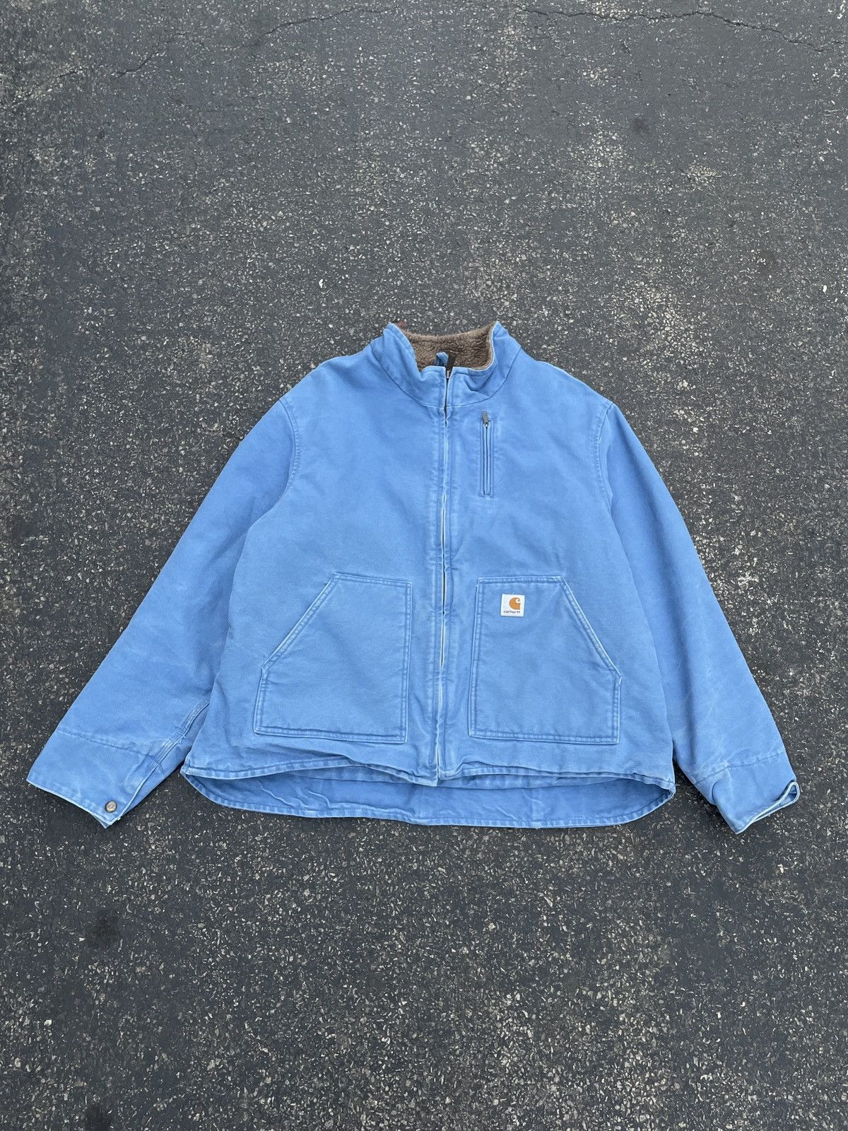 Carhartt × Vintage Vintage Sherpa Carhartt A$AP Rocky baby blue Size US XL / EU 56 / 4 - 1 Thumbnail