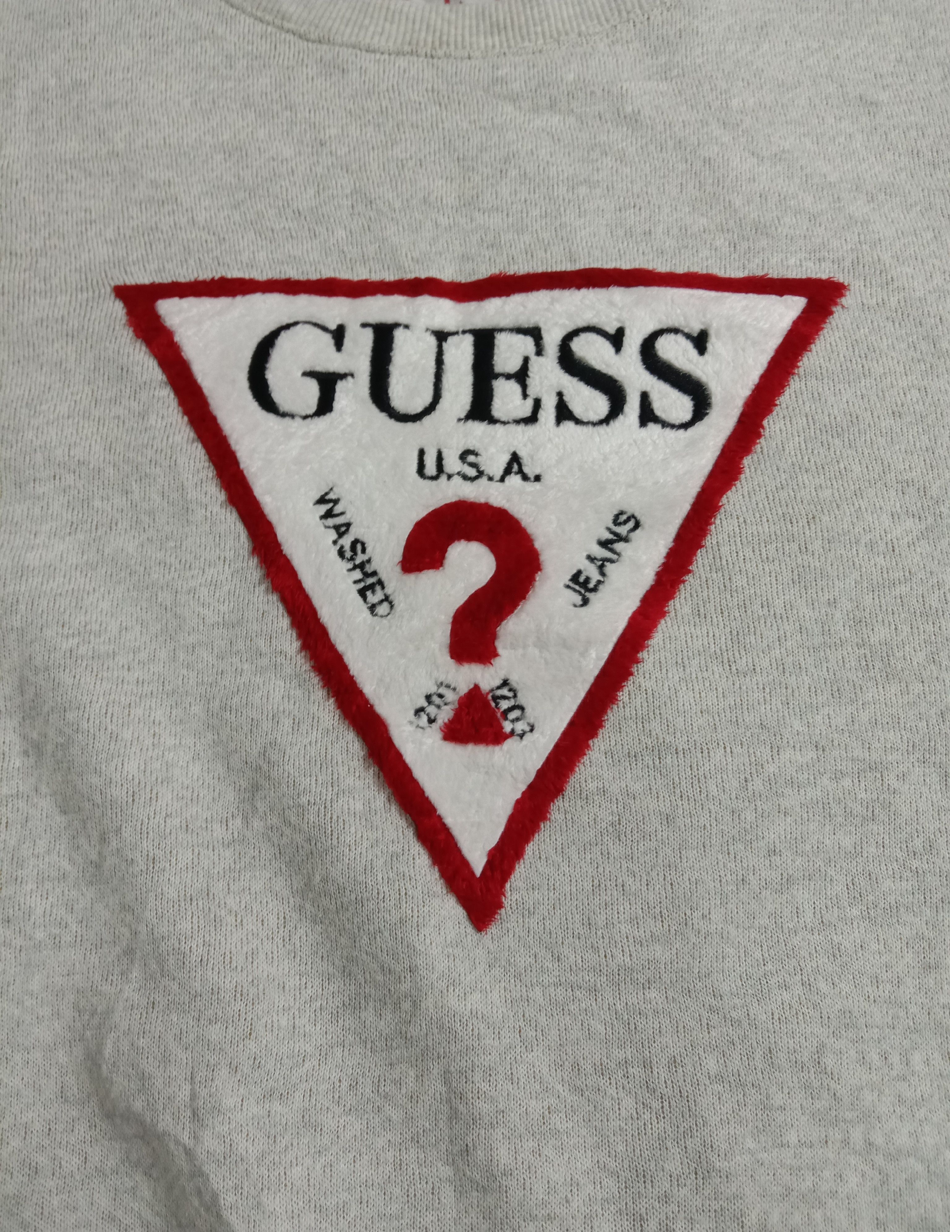 Guess Vintage GUESS U.S.A Washed Jeans Sweatshirt Embroidery Logo Size US S / EU 44-46 / 1 - 2 Thumbnail