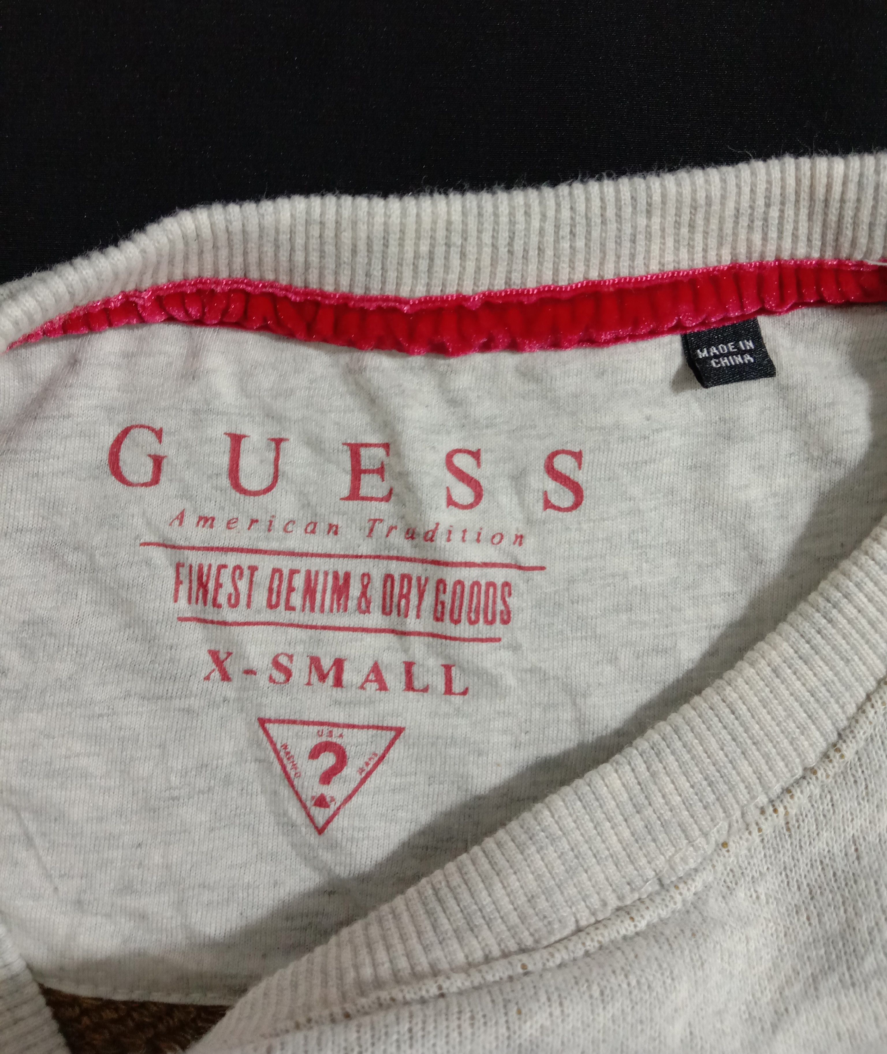 Guess Vintage GUESS U.S.A Washed Jeans Sweatshirt Embroidery Logo Size US S / EU 44-46 / 1 - 4 Thumbnail