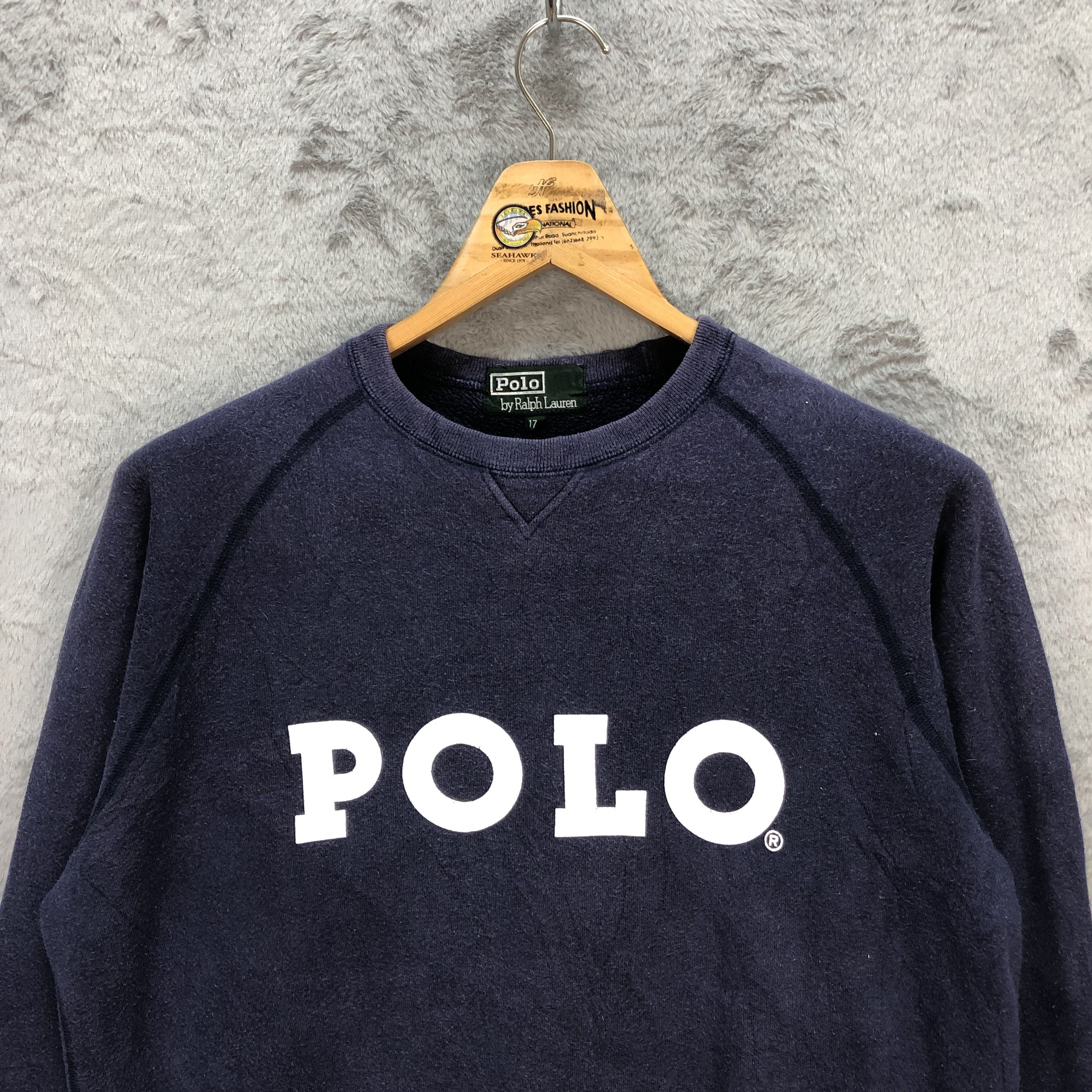 Polo Ralph Lauren Vintage 90s Polo Ralph Lauren Big Logo Sweatshirts #5870-211 Size US S / EU 44-46 / 1 - 2 Thumbnail