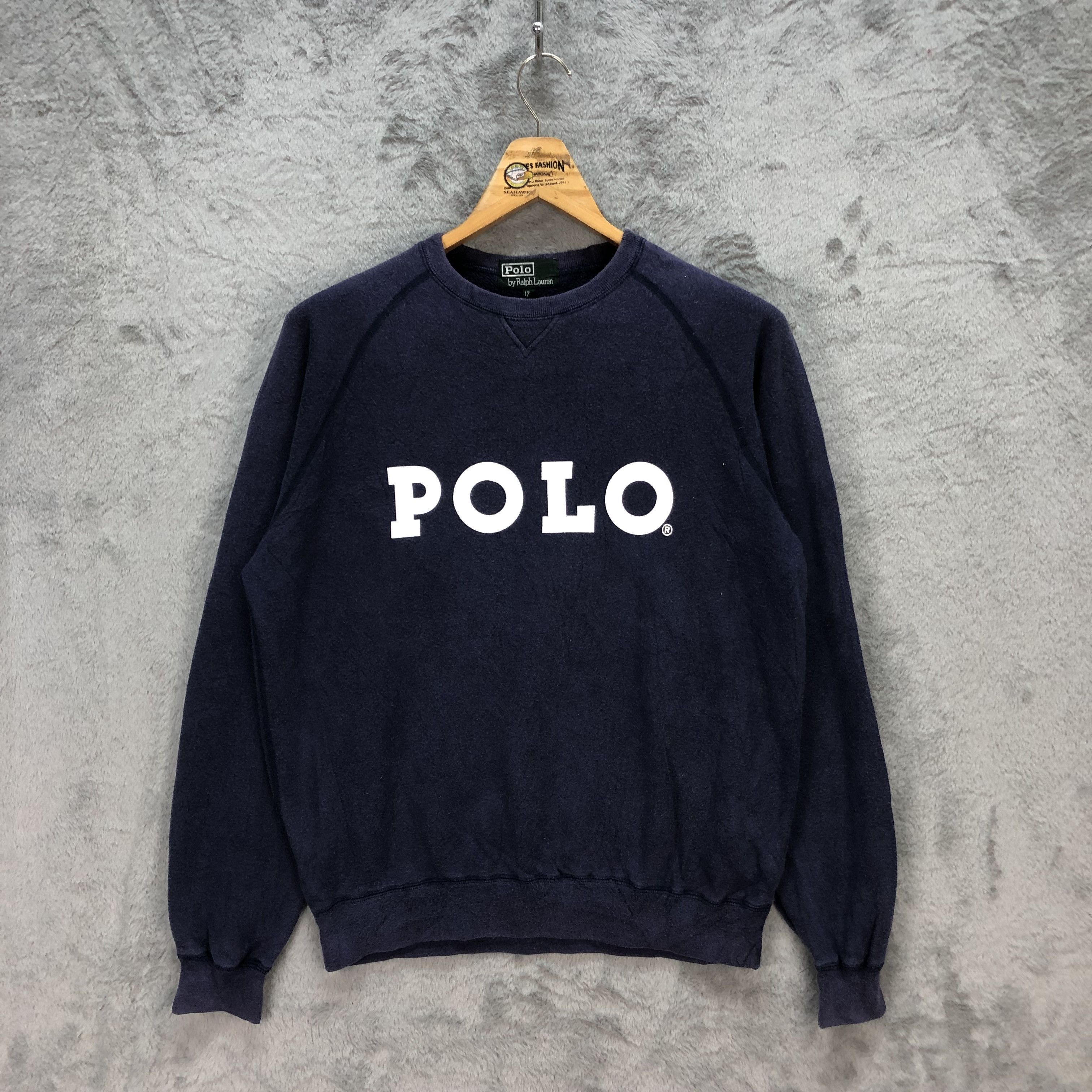 Polo Ralph Lauren Vintage 90s Polo Ralph Lauren Big Logo Sweatshirts #5870-211 Size US S / EU 44-46 / 1 - 1 Thumbnail