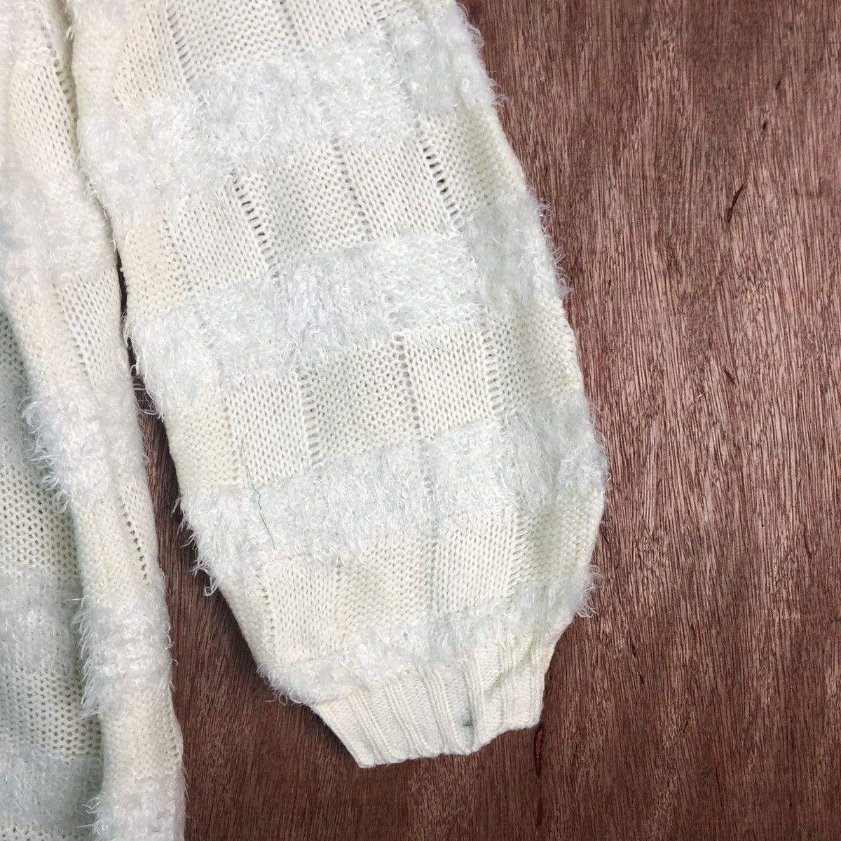 Japanese Brand Cecil Mc Bee Cream Mohair Shag Shaggy Knitwear Size US M / EU 48-50 / 2 - 4 Thumbnail