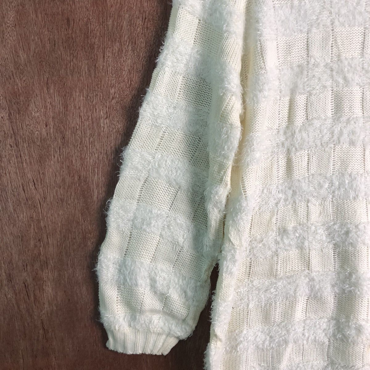 Japanese Brand Cecil Mc Bee Cream Mohair Shag Shaggy Knitwear Size US M / EU 48-50 / 2 - 7 Thumbnail