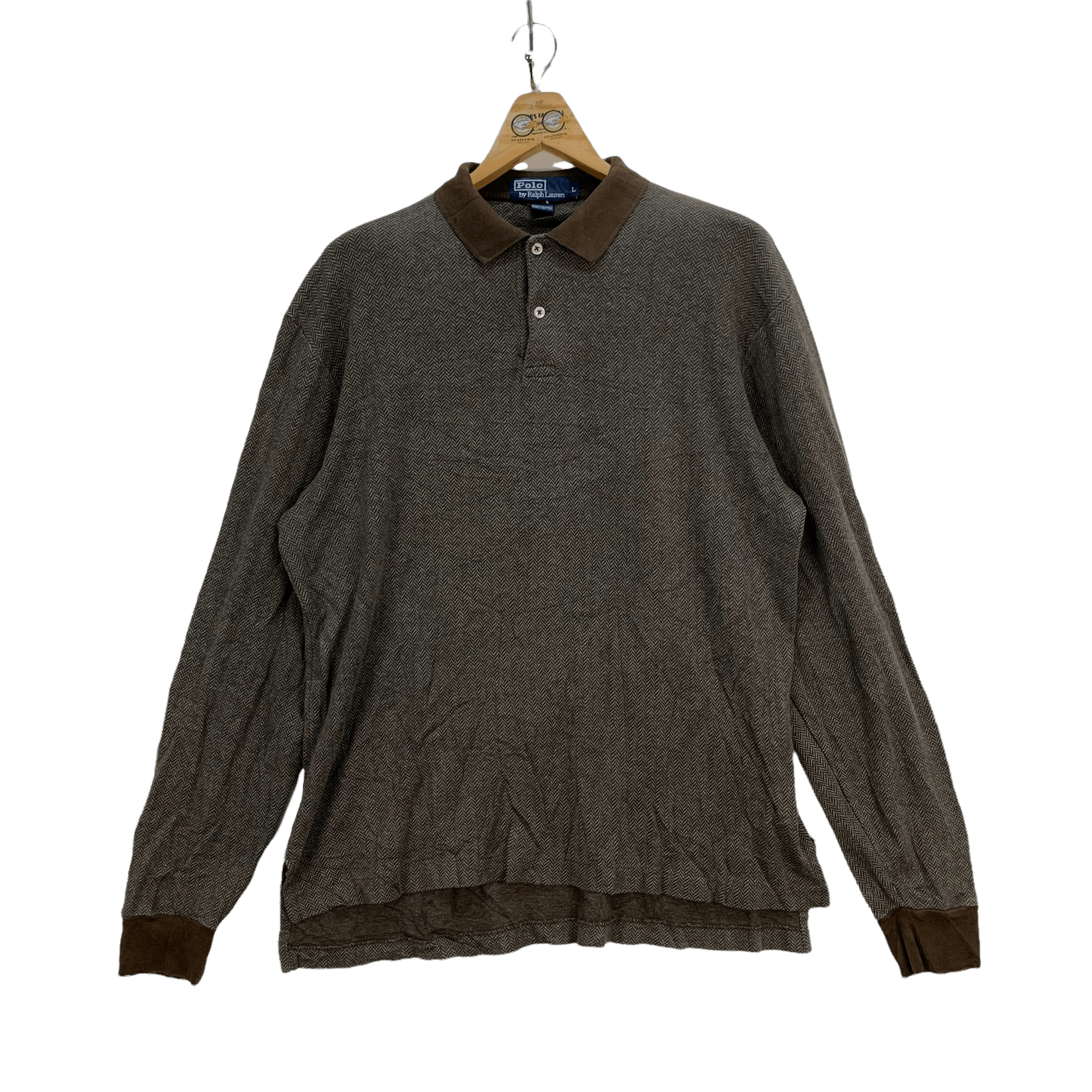 Polo Ralph Lauren Vintage 90's Polo Ralph Lauren Long Sleeve Polos #4032-139 Size US L / EU 52-54 / 3 - 1 Thumbnail