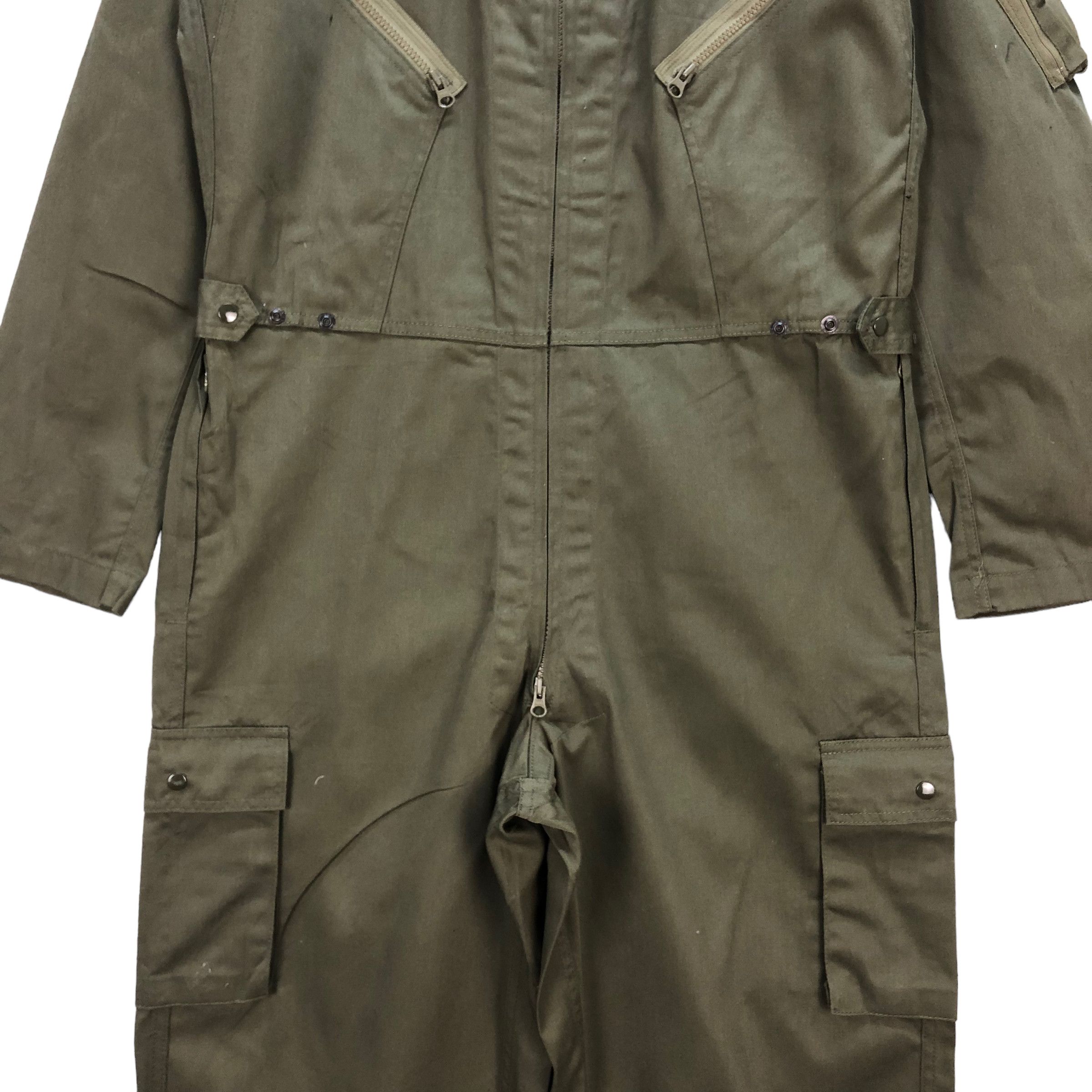 Japanese Brand HOUSTON COVERALLS SAGE GREEN TYPE K-2B #7130-111 Size US 39 - 3 Thumbnail